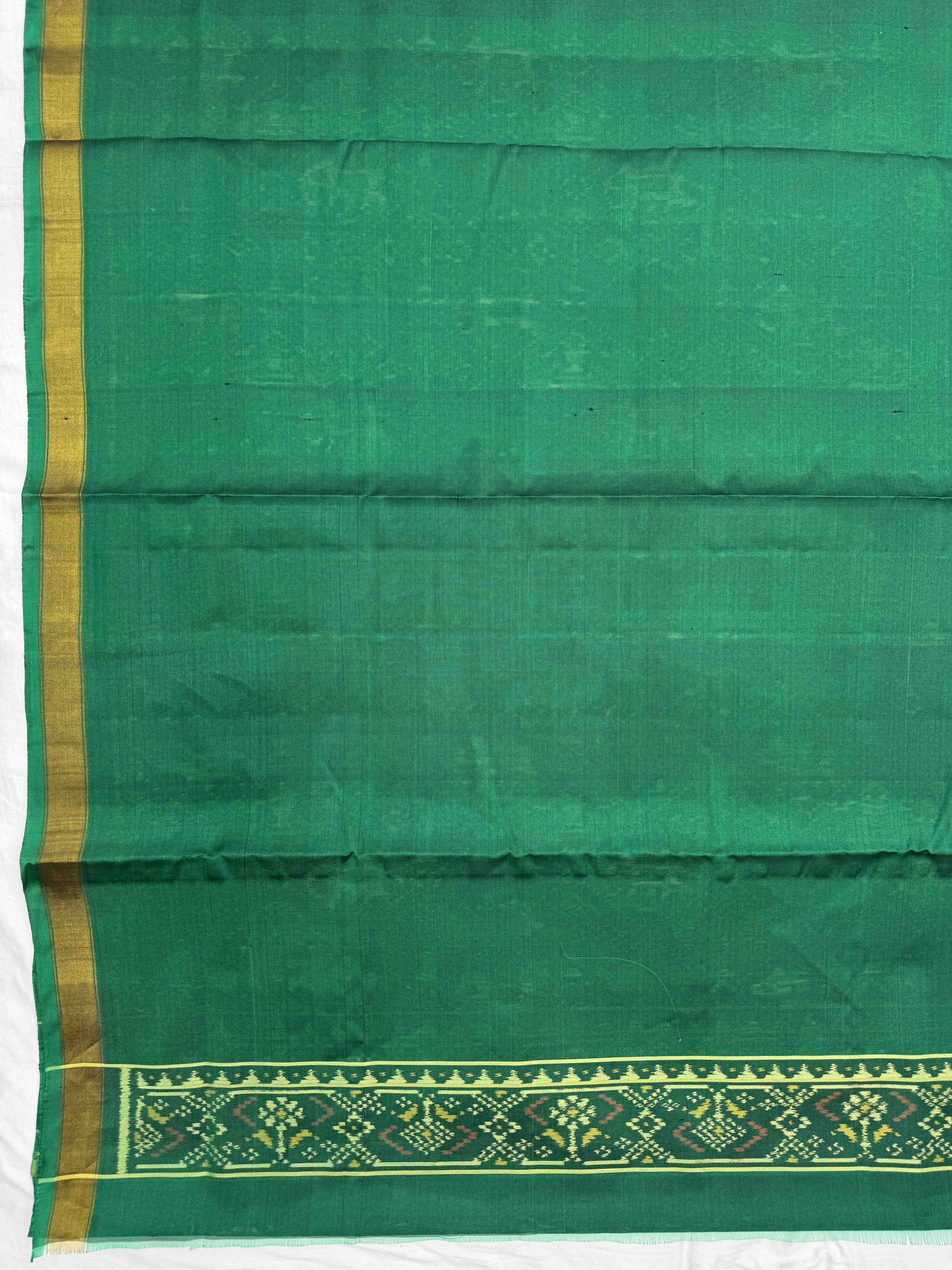 Green & Rust Narikunj with Booty Patola Dress