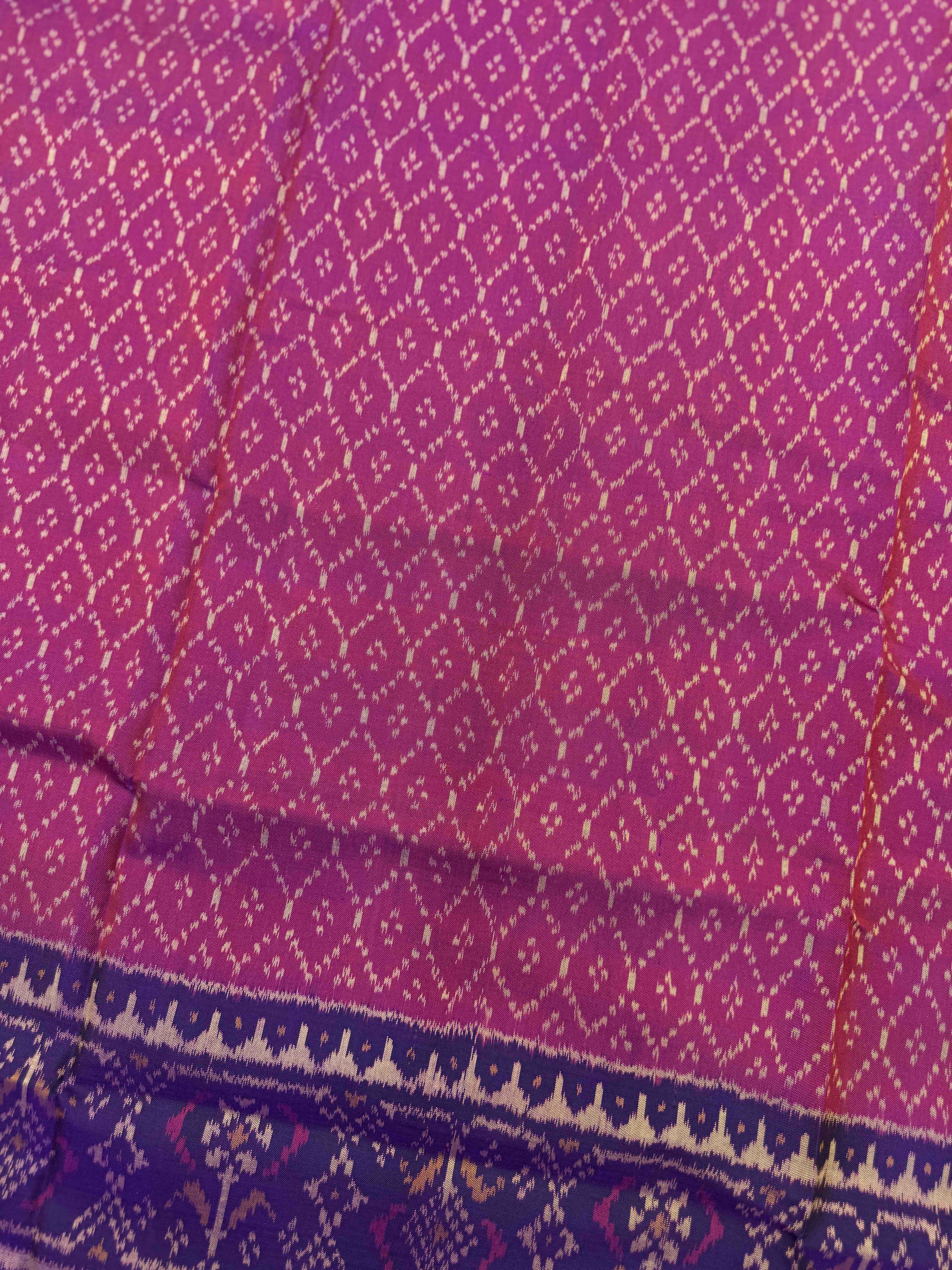 Purple & Pink Narikunj with Booty Patola Dress