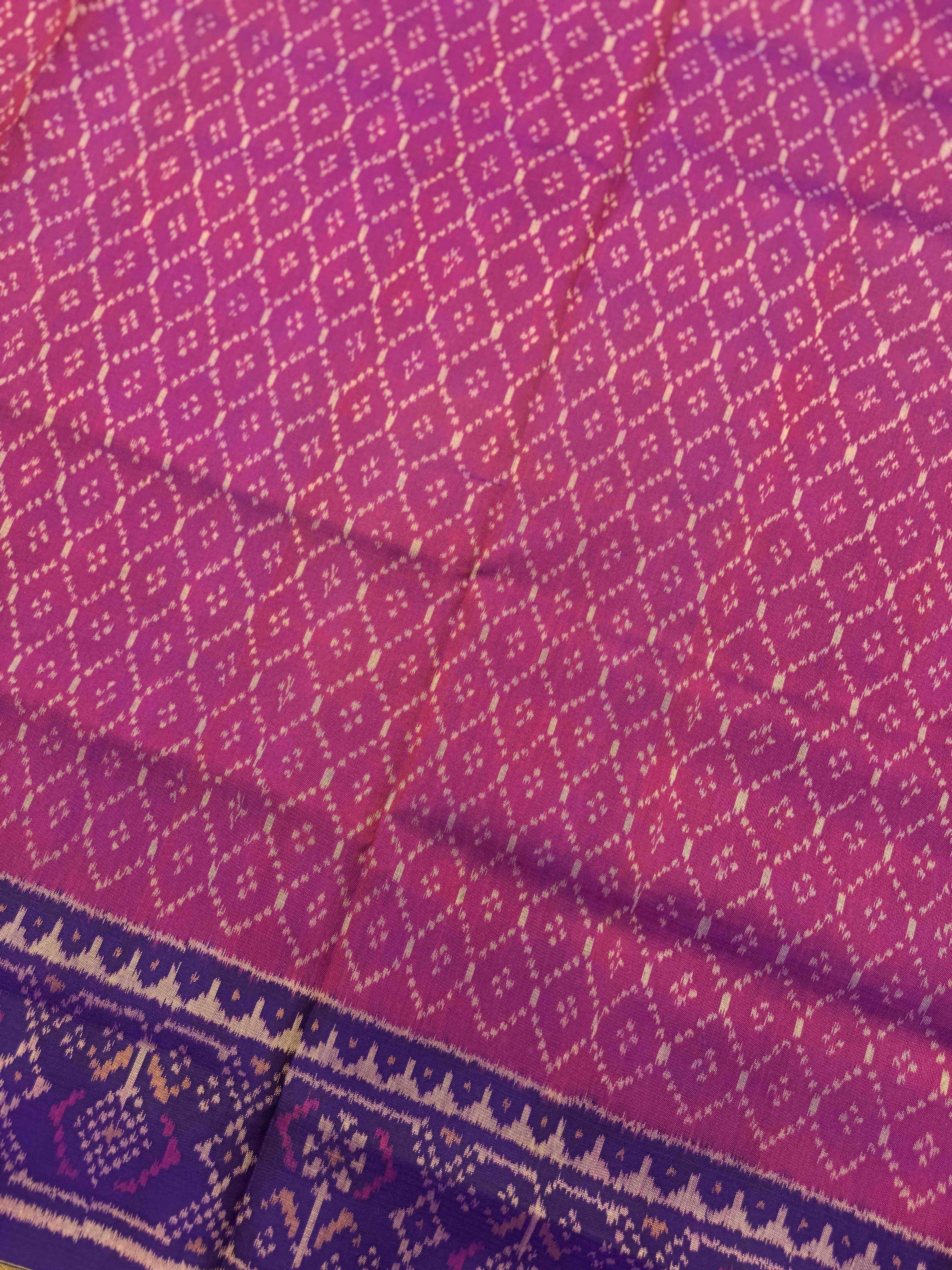 Purple & Pink Fancy with Booty Patola Dress