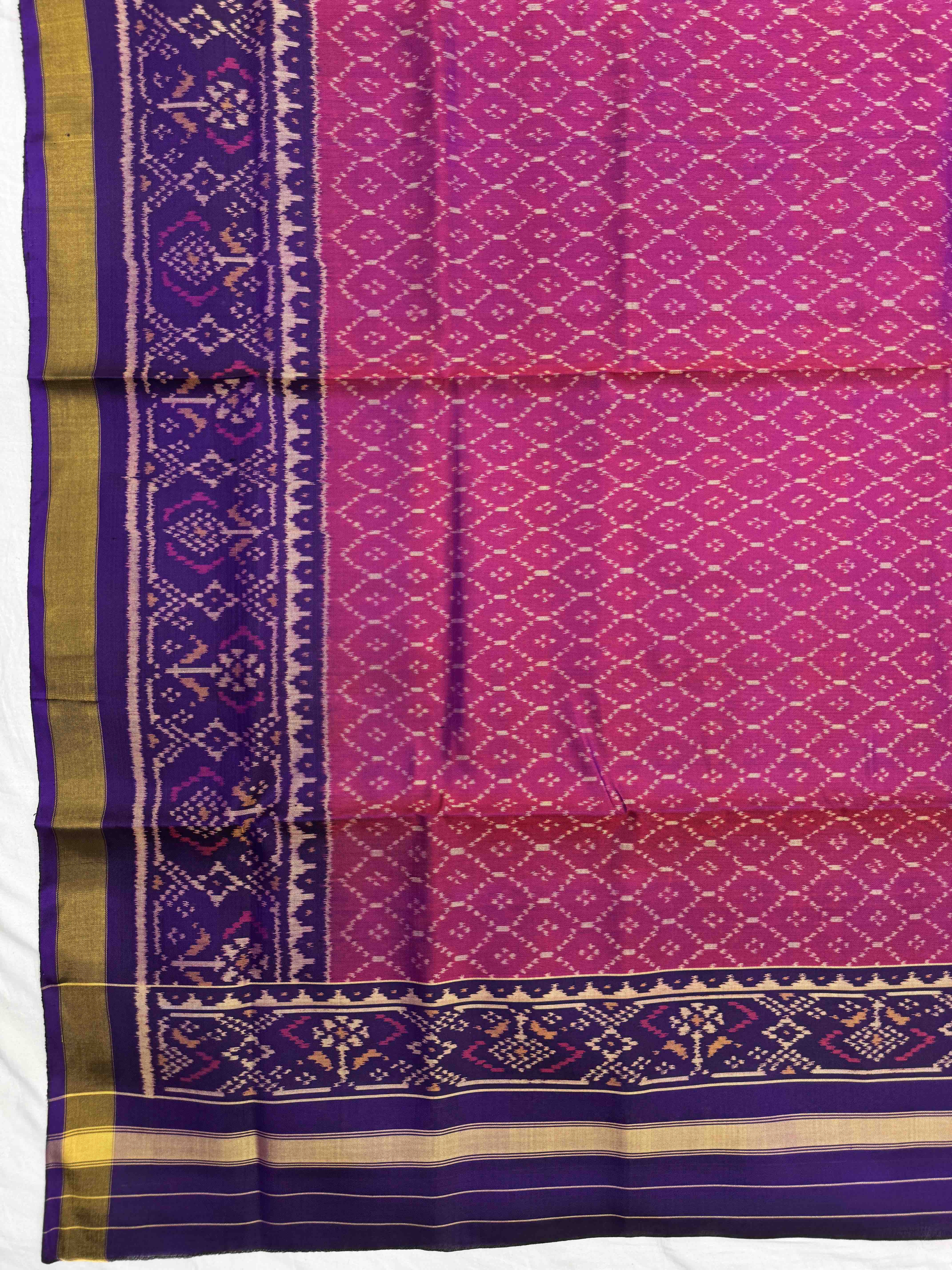 Purple & Pink Fancy with Booty Patola Dress