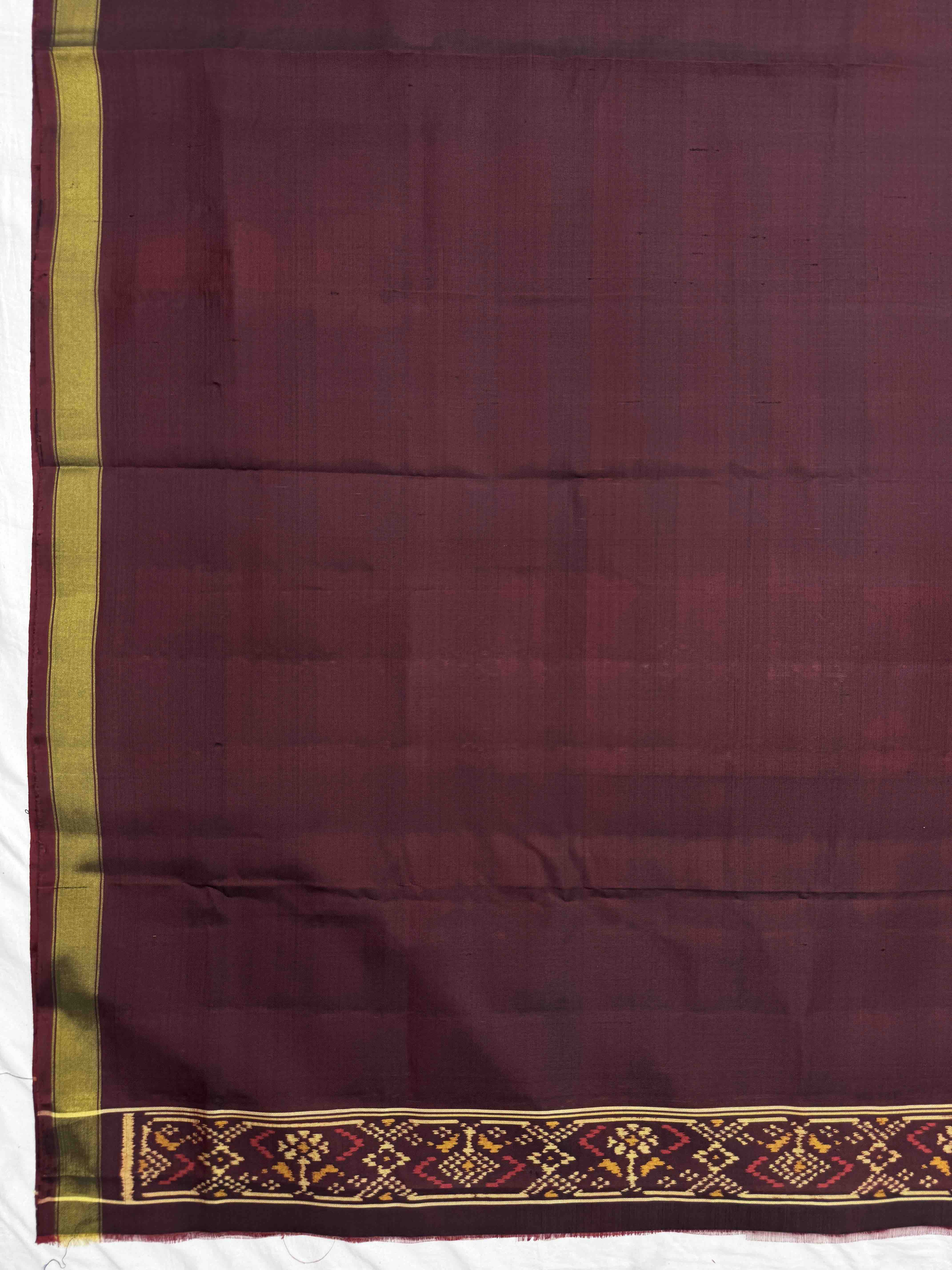 Maroon & Red Panchanda with Doted Patola Dress
