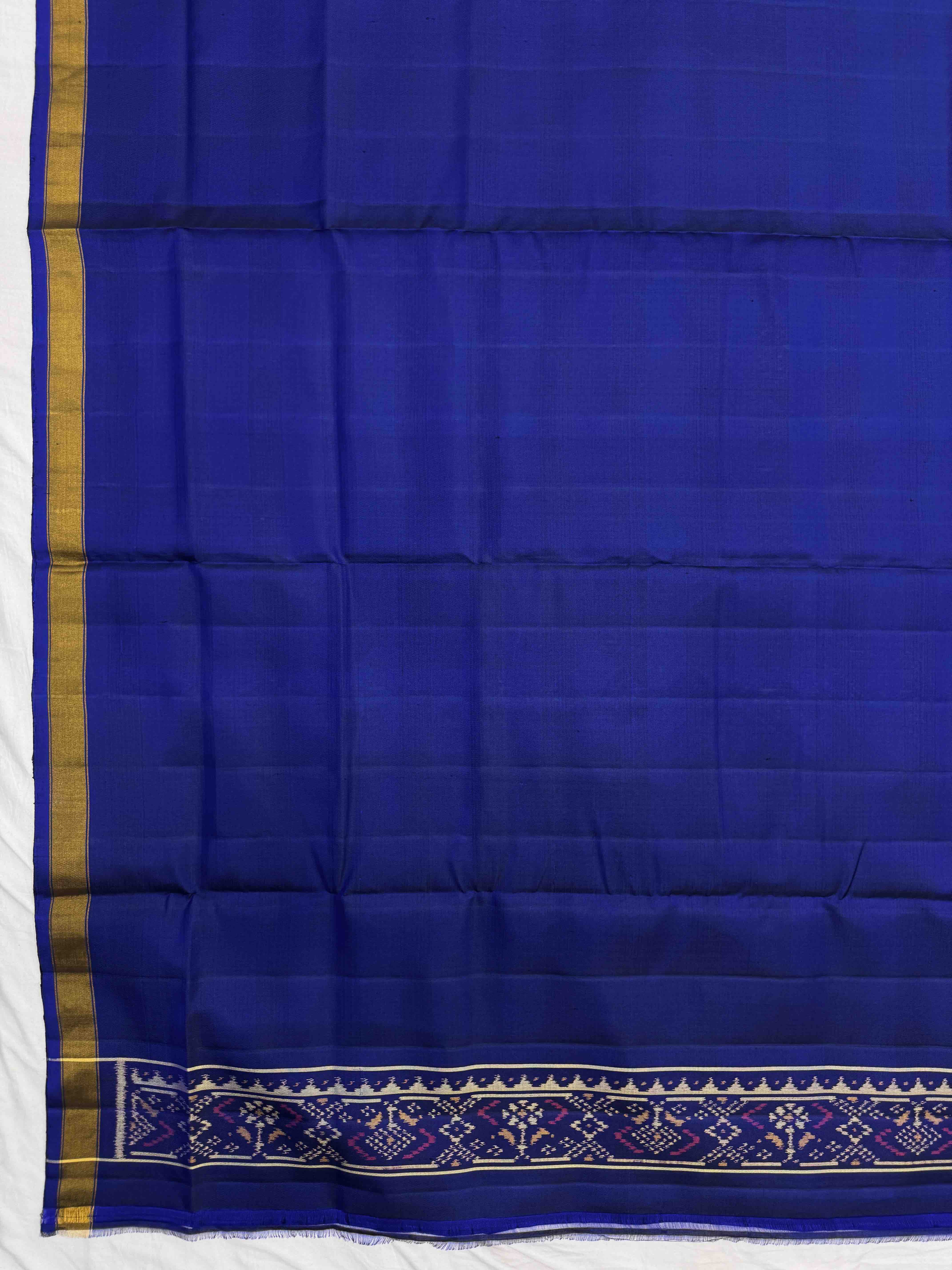 Blue & Purple Panchanda with Doted Patola Dress