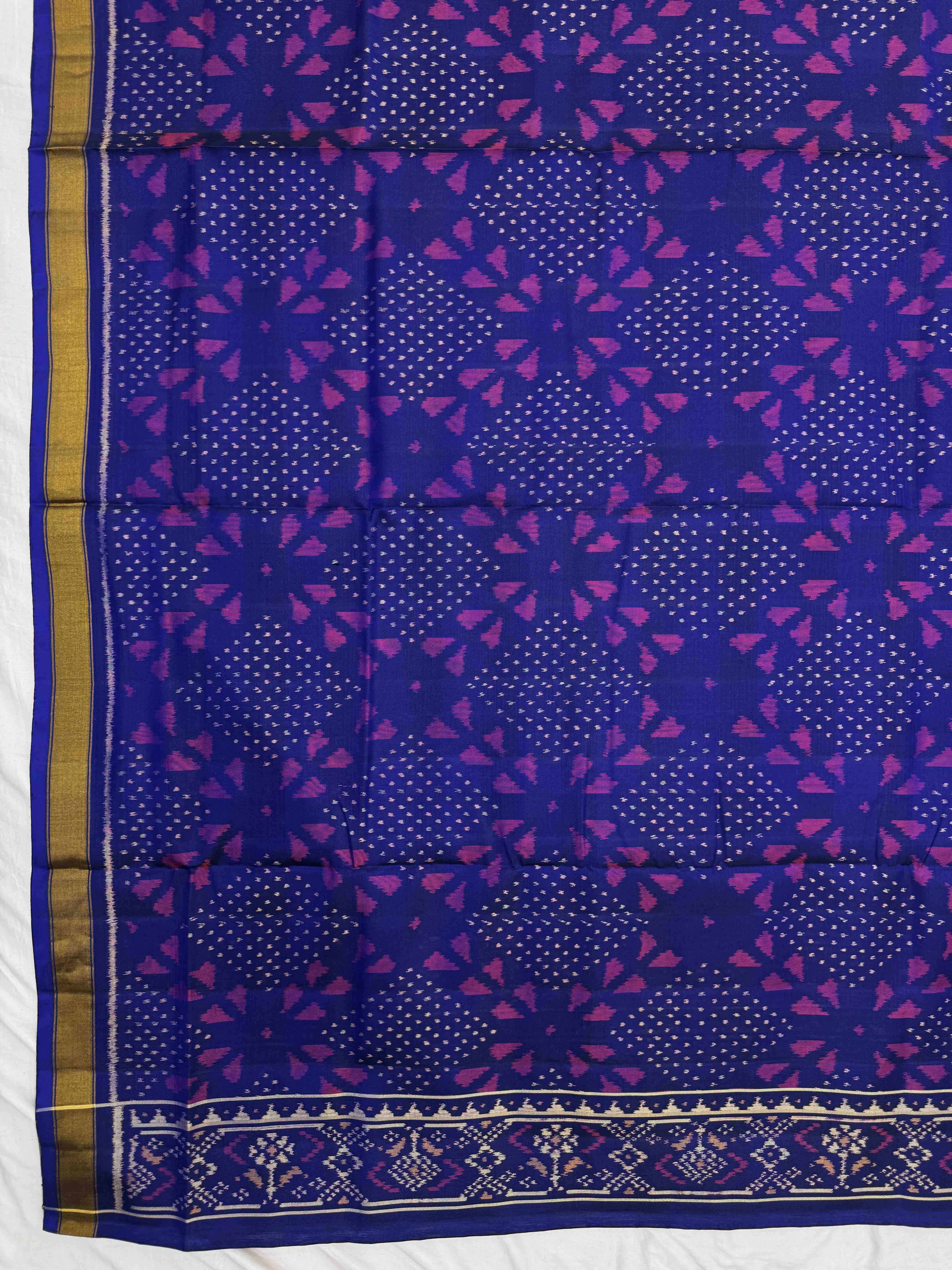 Blue & Purple Fancy with Booty Patola Dress