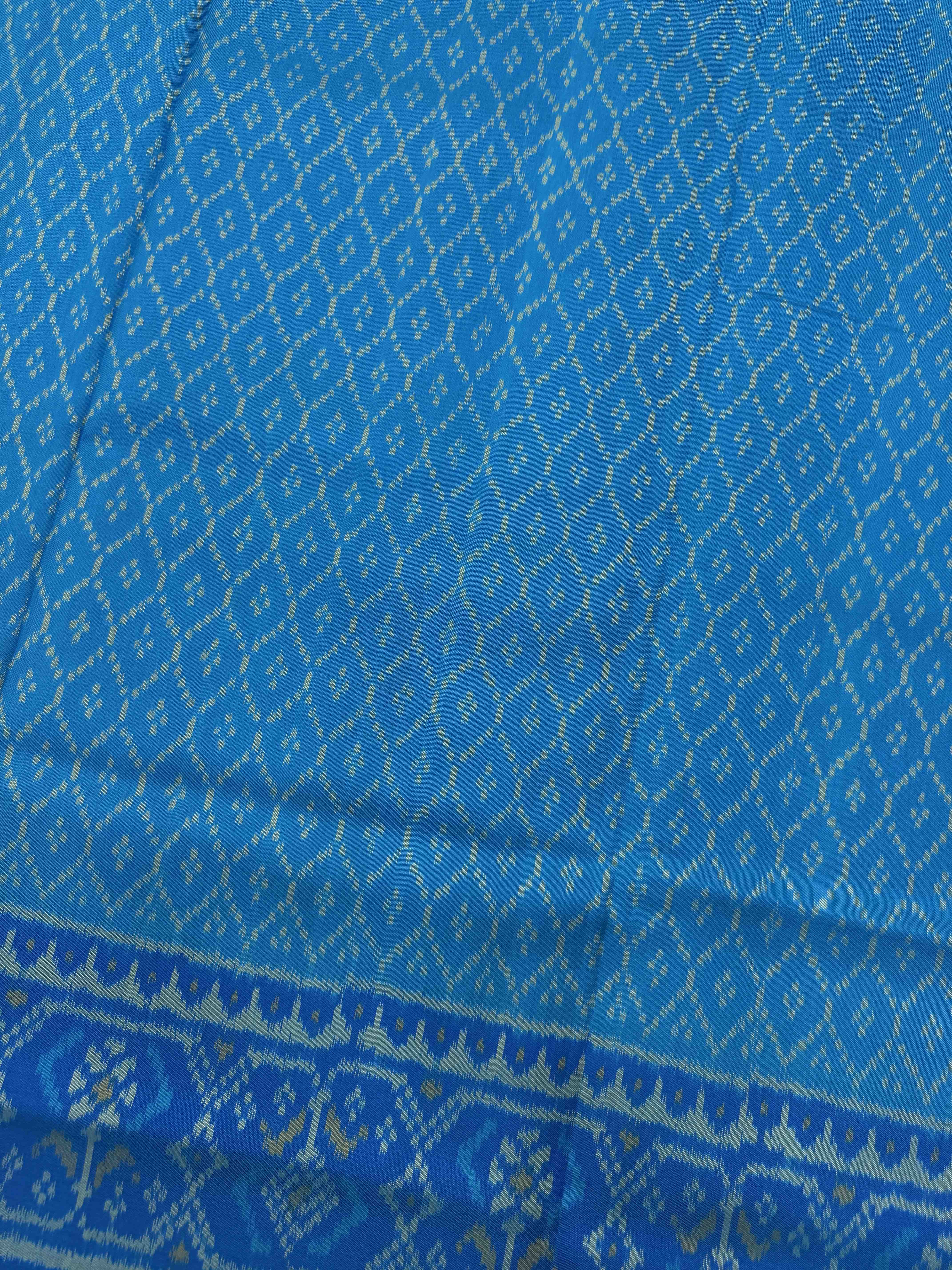 Sky Blue Panchanda with Boody Patola Dress