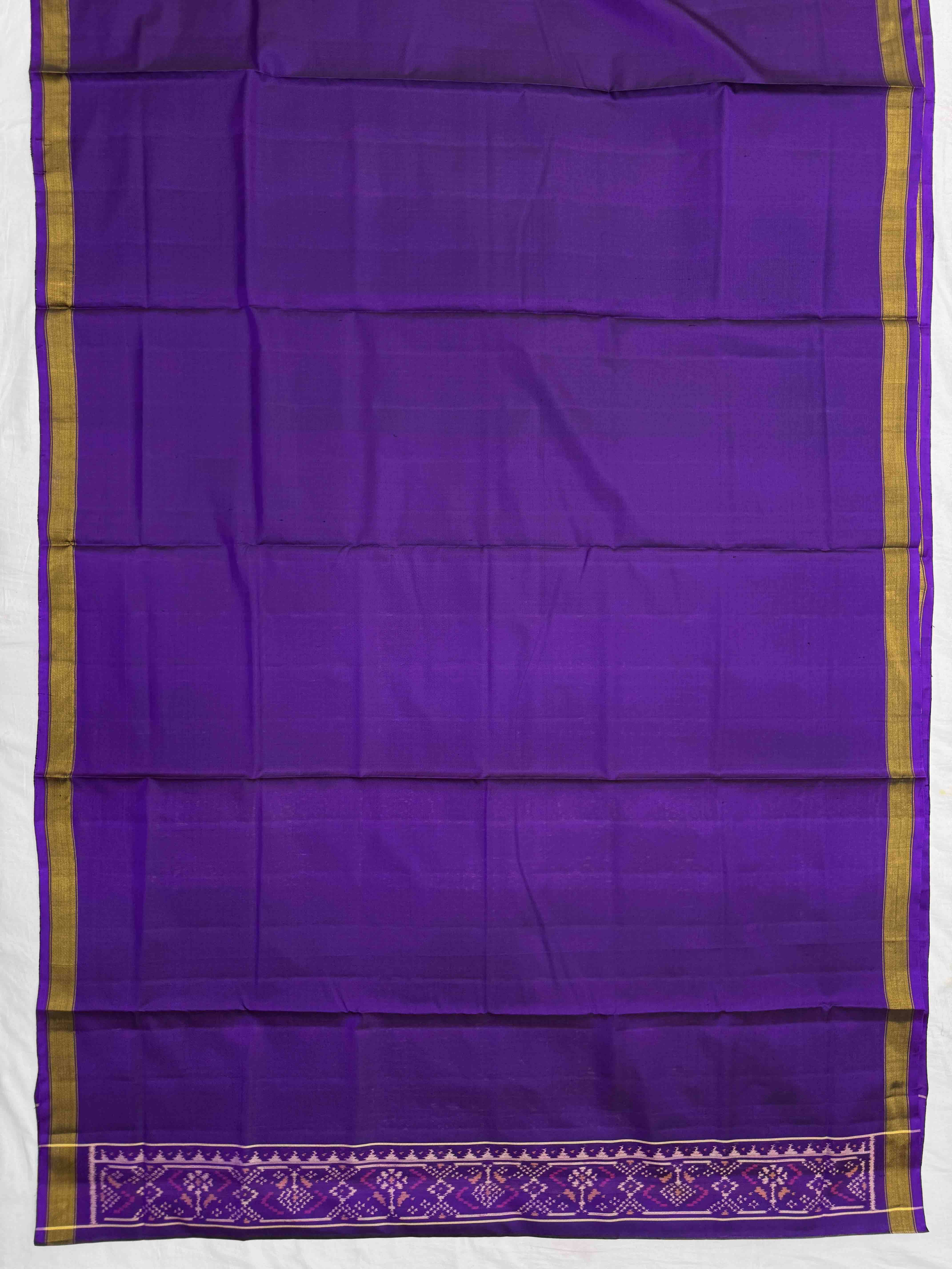 Purple & Pink Chhabdi with Fancy Circle Design Patola Dress
