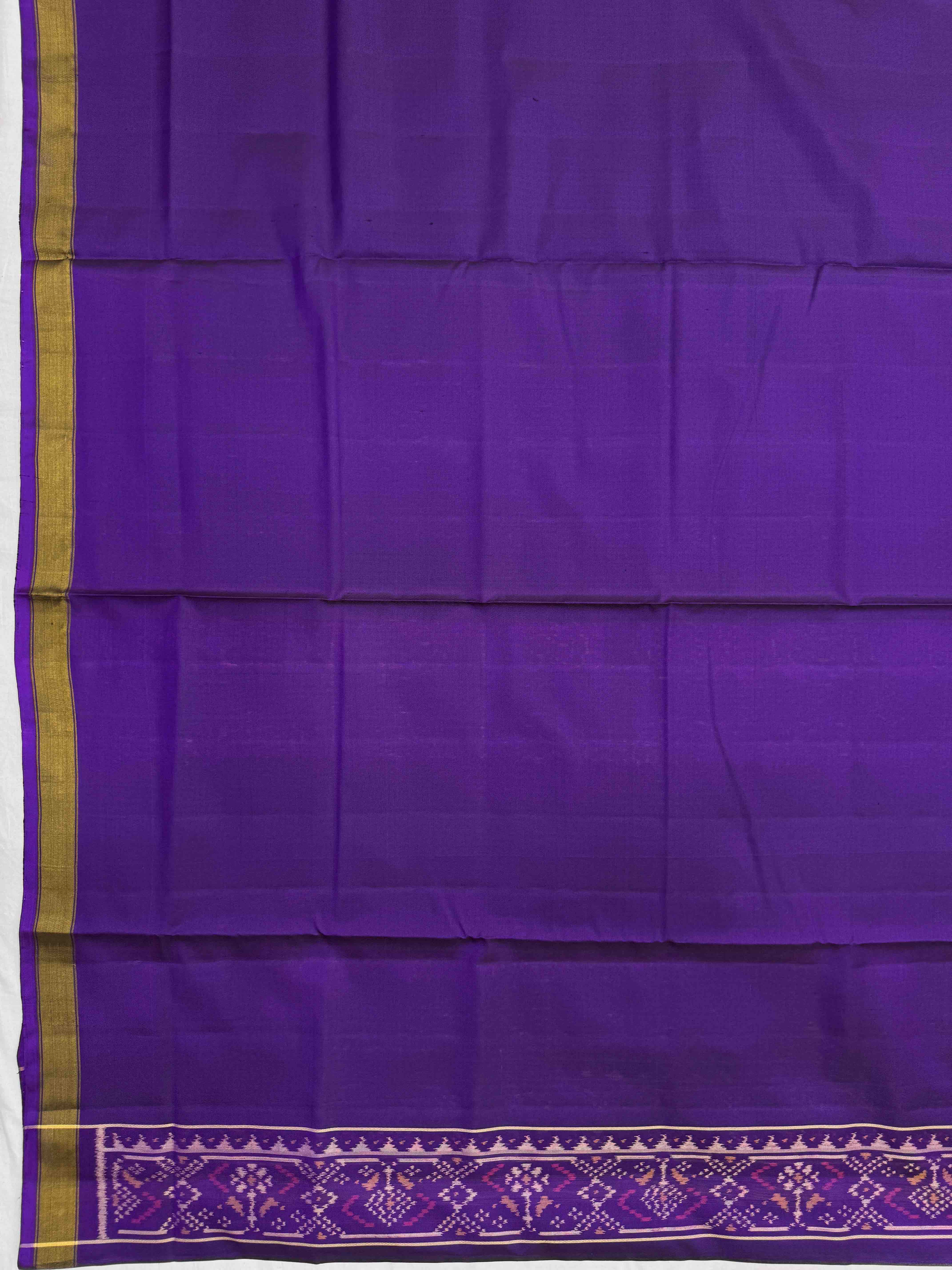 Purple & Pink Chhabdi with Fancy Circle Design Patola Dress