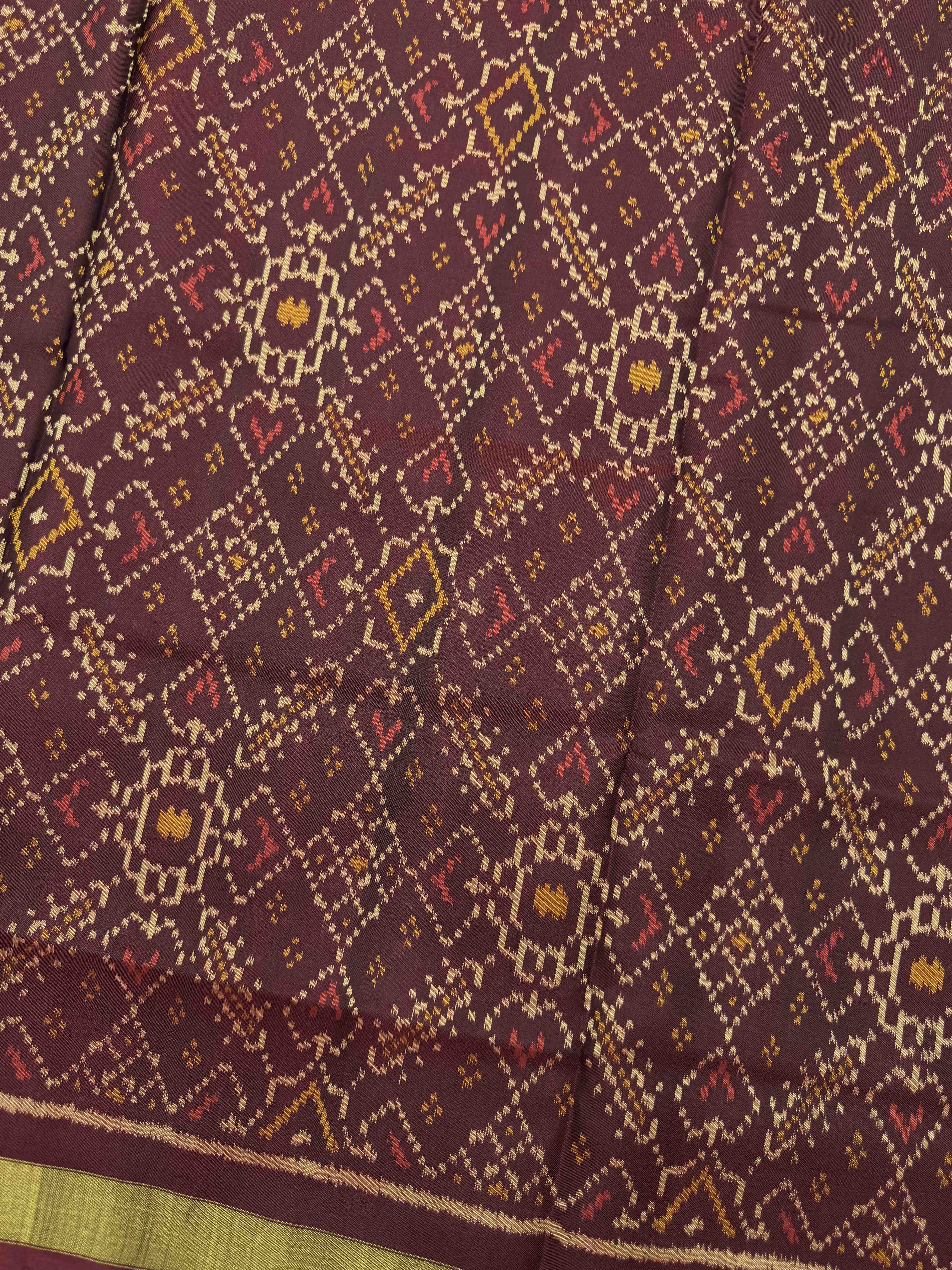 Maroon & Red Manekchok with Booty Patola Dress
