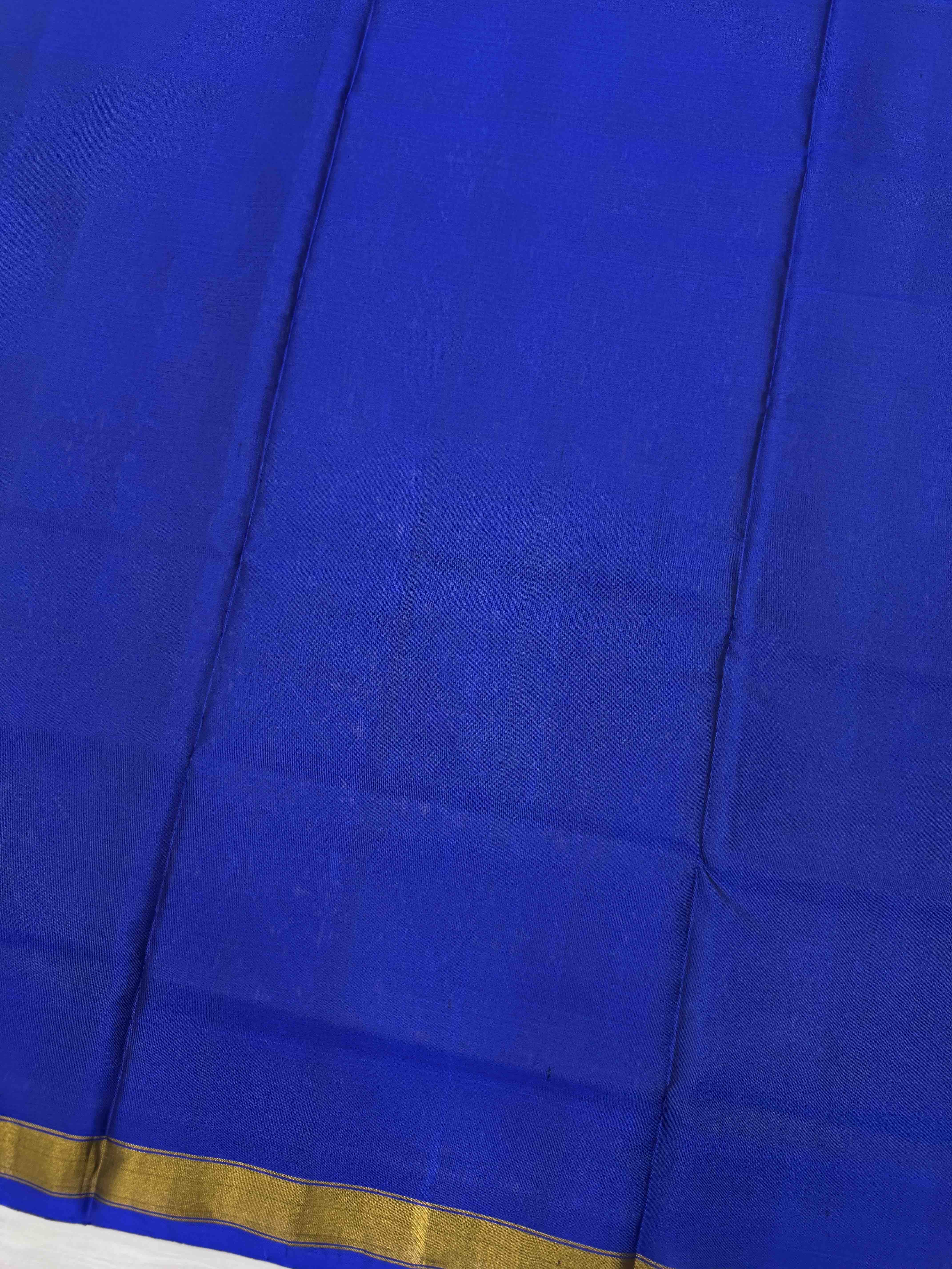 Blue & Purple Panchanda with Zig zag Linging Patola Dress
