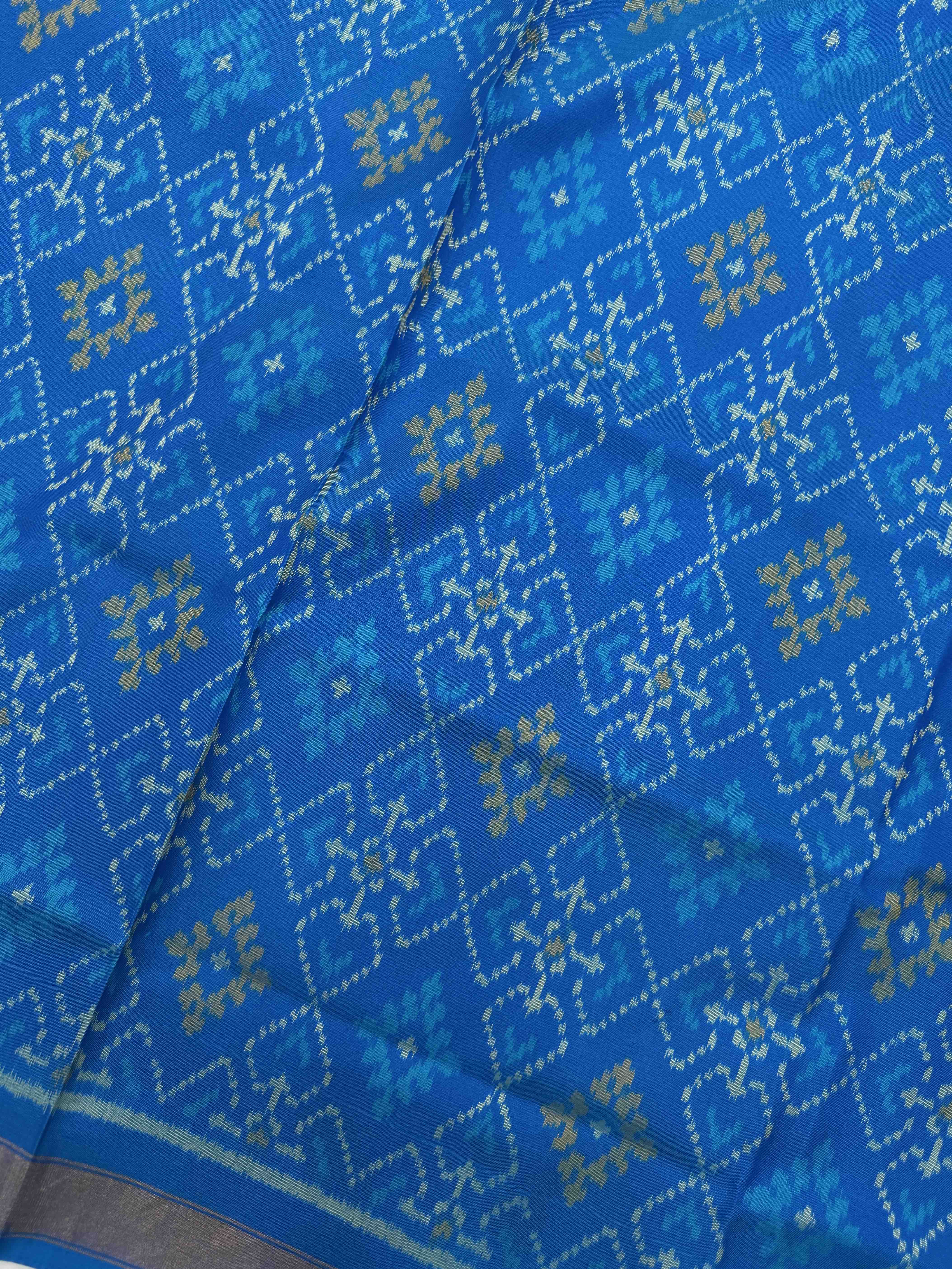 Sky Blue Panchanda with Boody Patola Dress