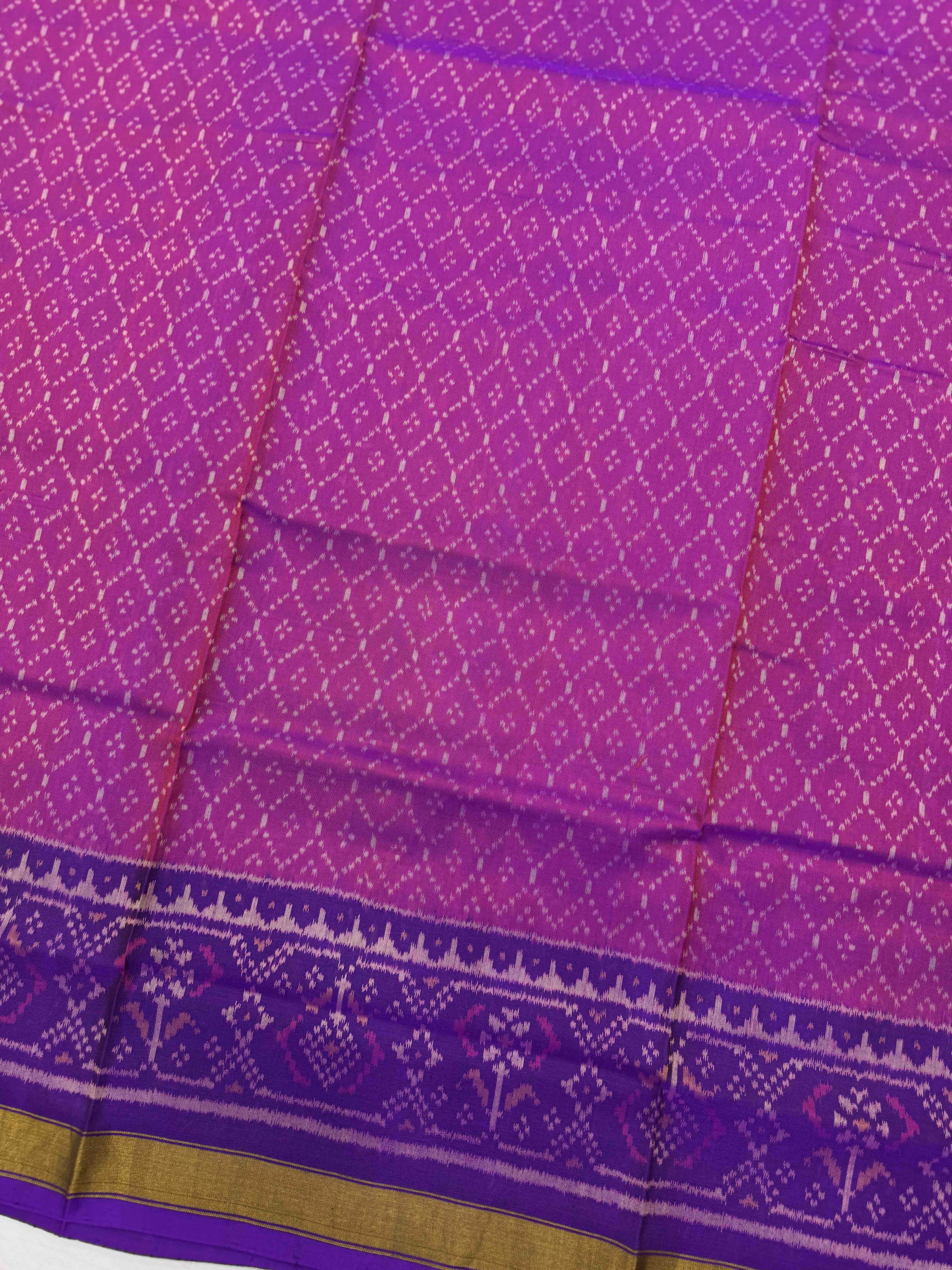 Purple & Pink Panchanda with Boody Patola Dress