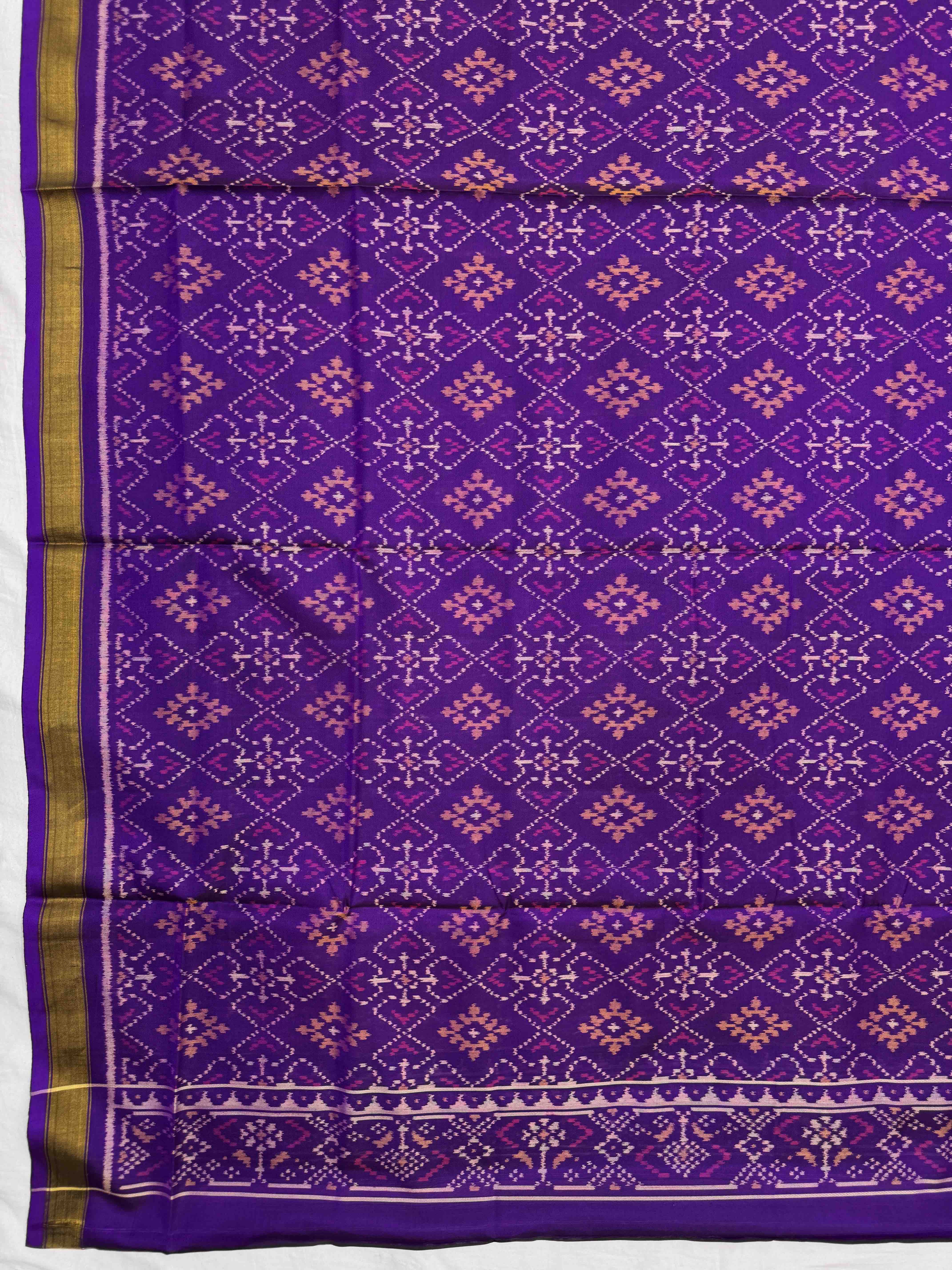 Purple & Pink Panchanda with Boody Patola Dress