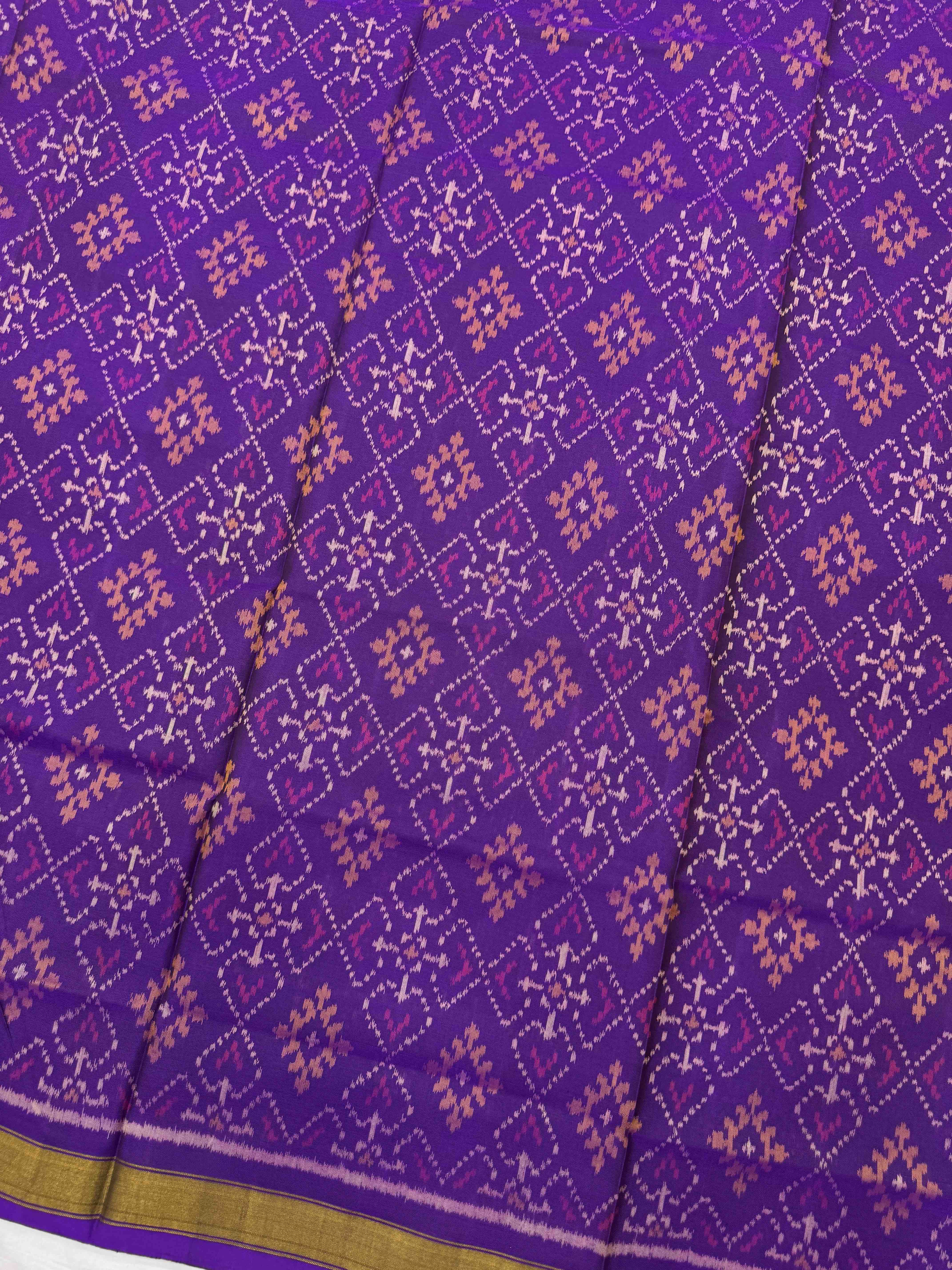 Purple & Pink Panchanda with Boody Patola Dress