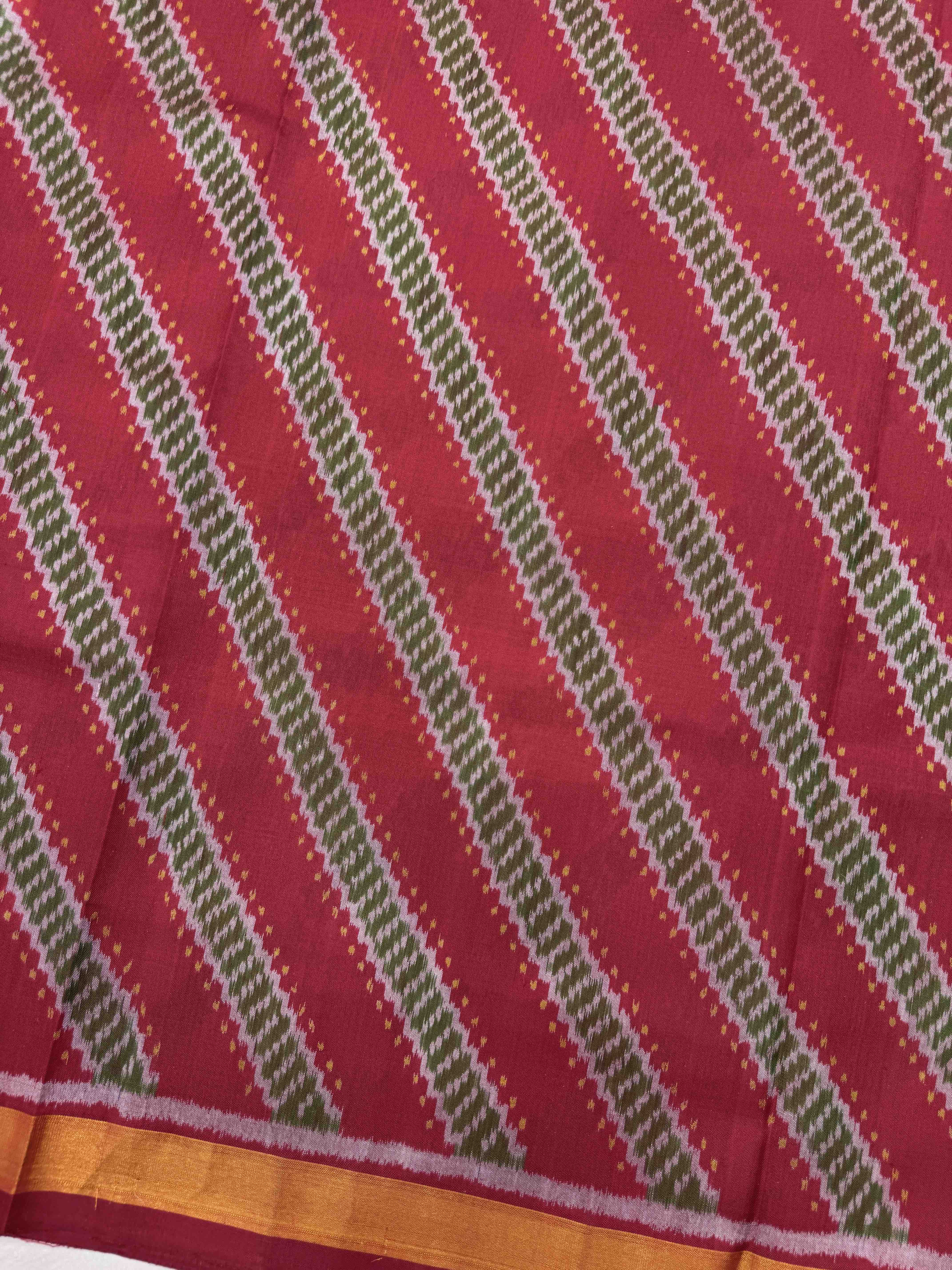 Red Leheriya Patola Saree