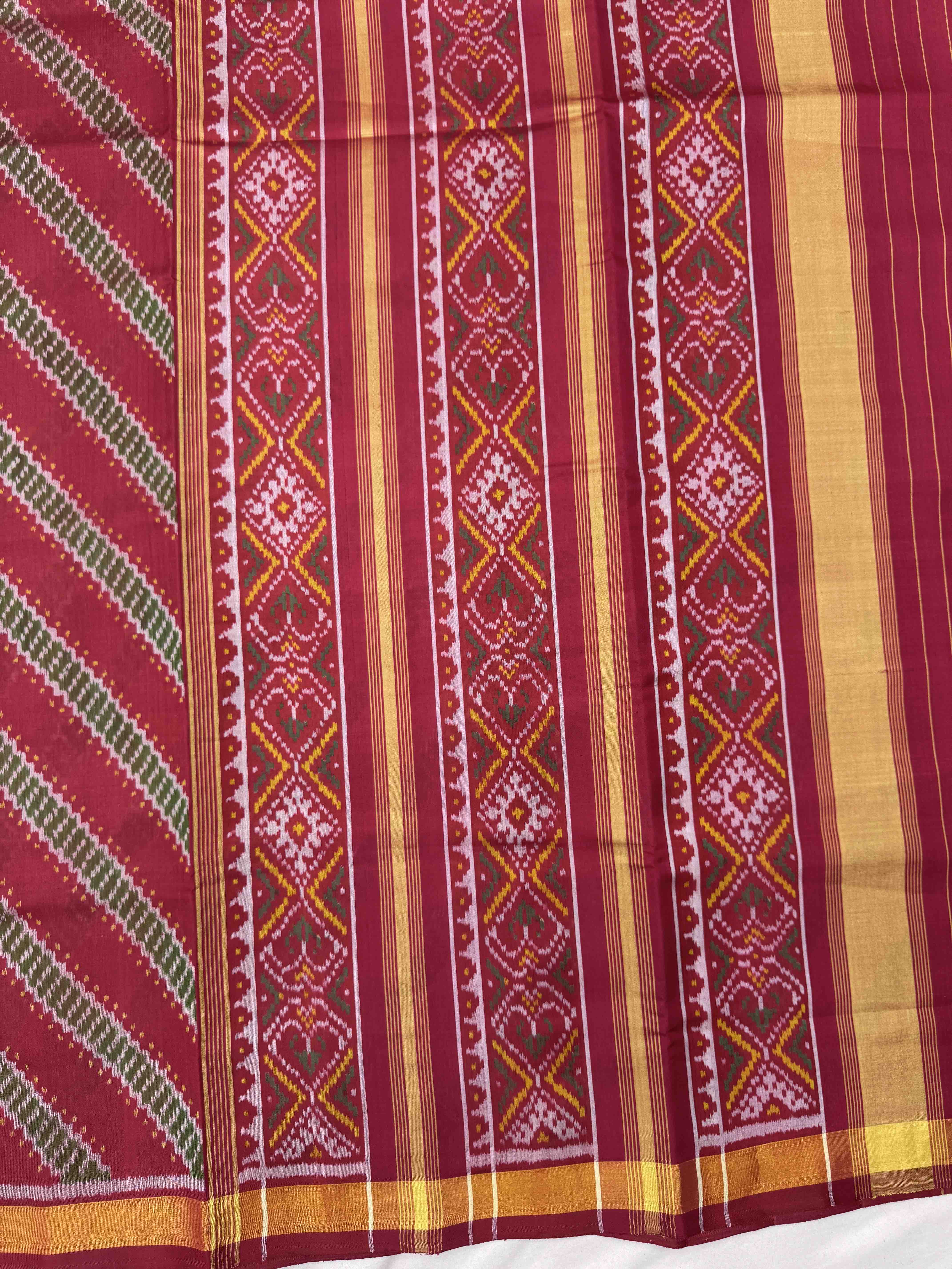 Red Leheriya Patola Saree