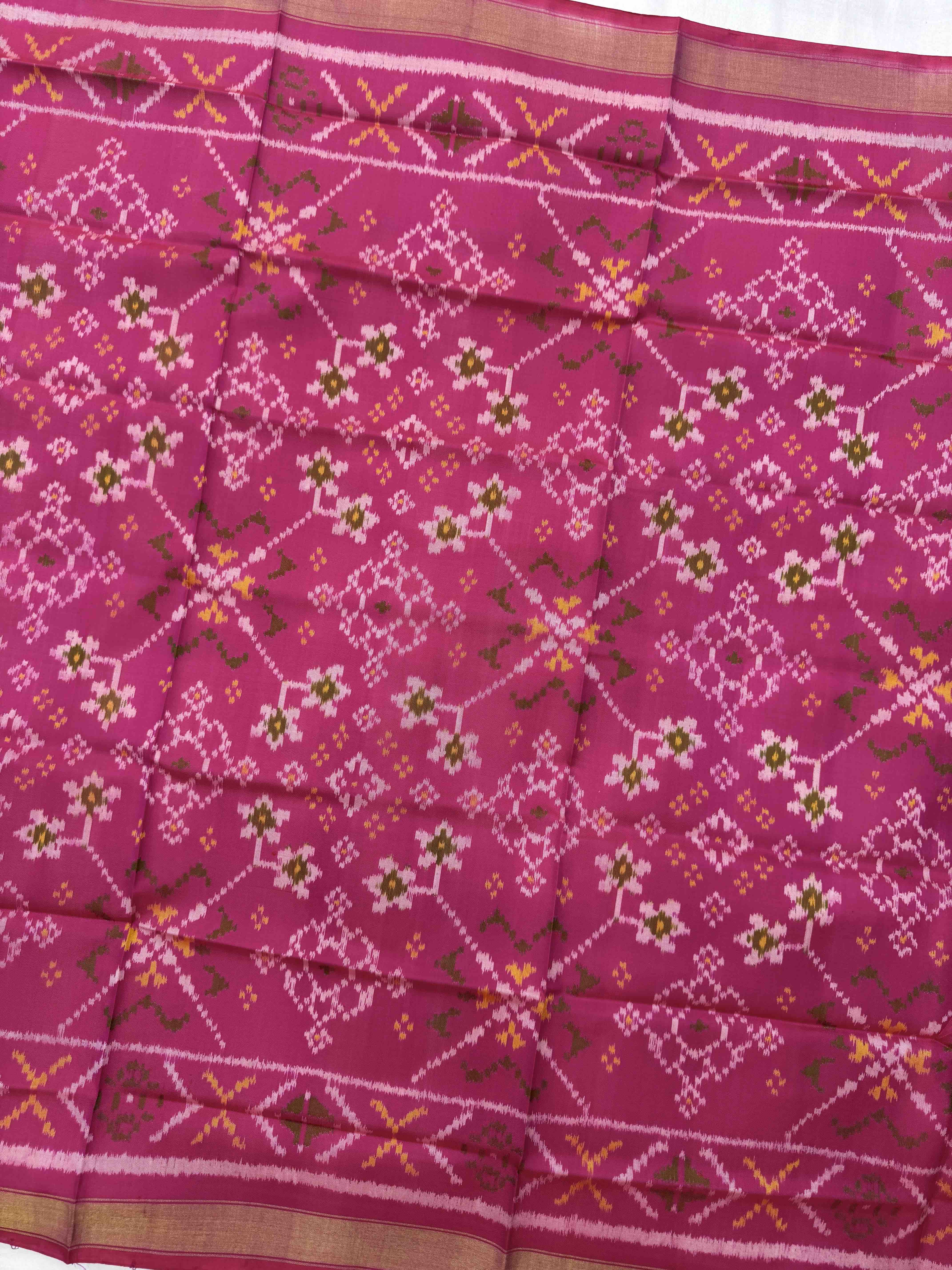 Pink Navratan Single Ikat Patola Dupatta