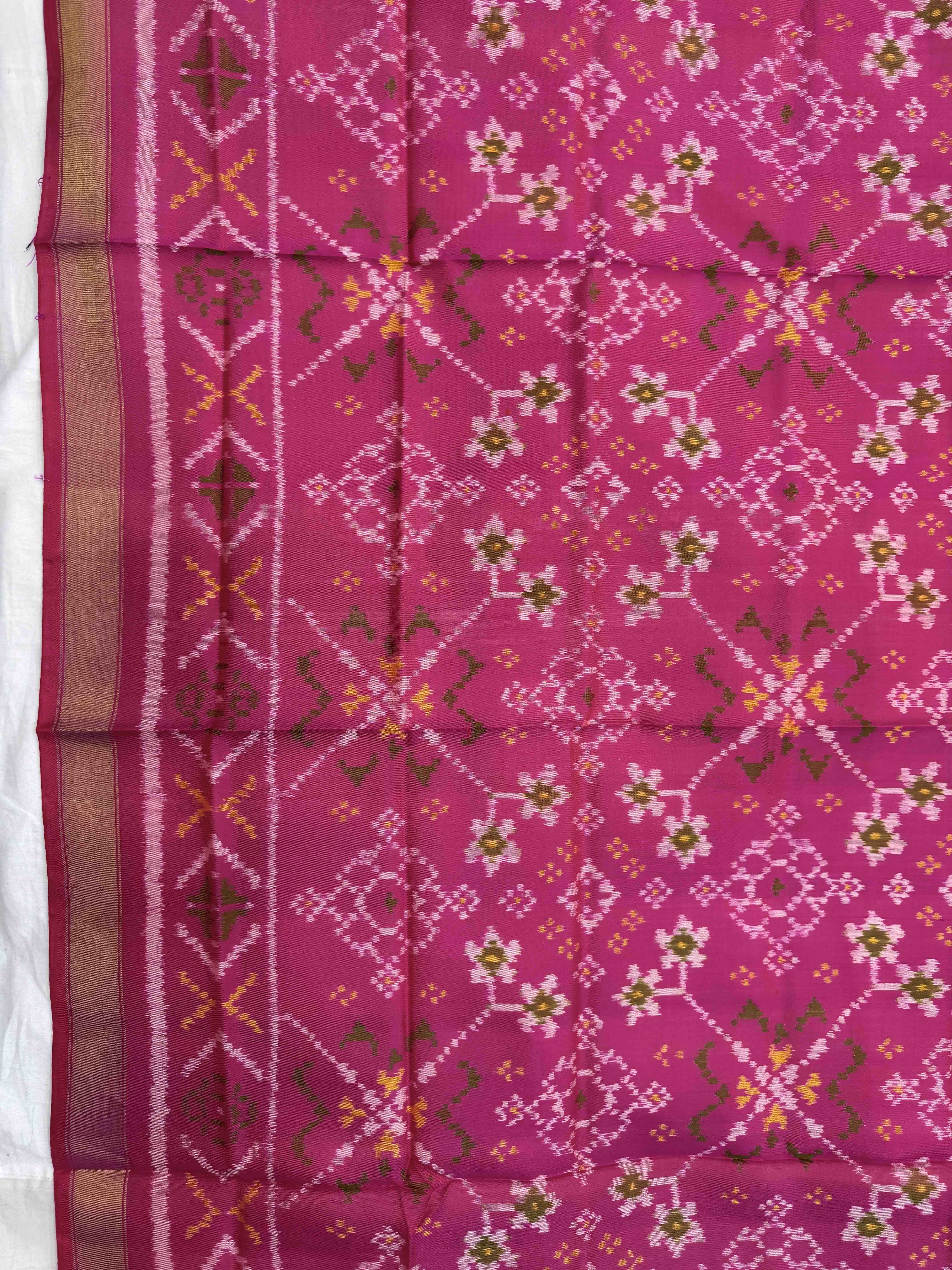 Pink Navratan Single Ikat Patola Dupatta