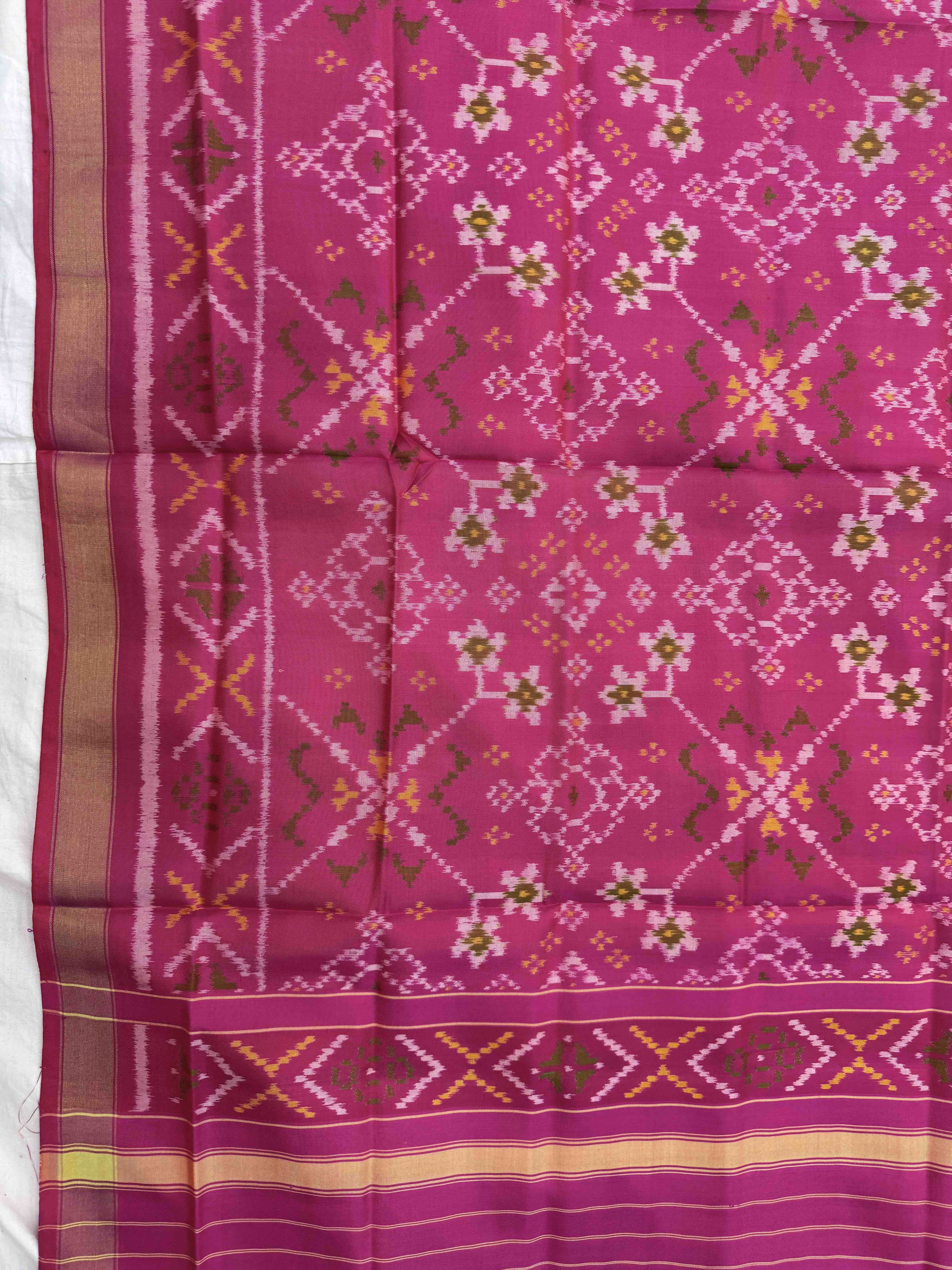 Pink Navratan Single Ikat Patola Dupatta