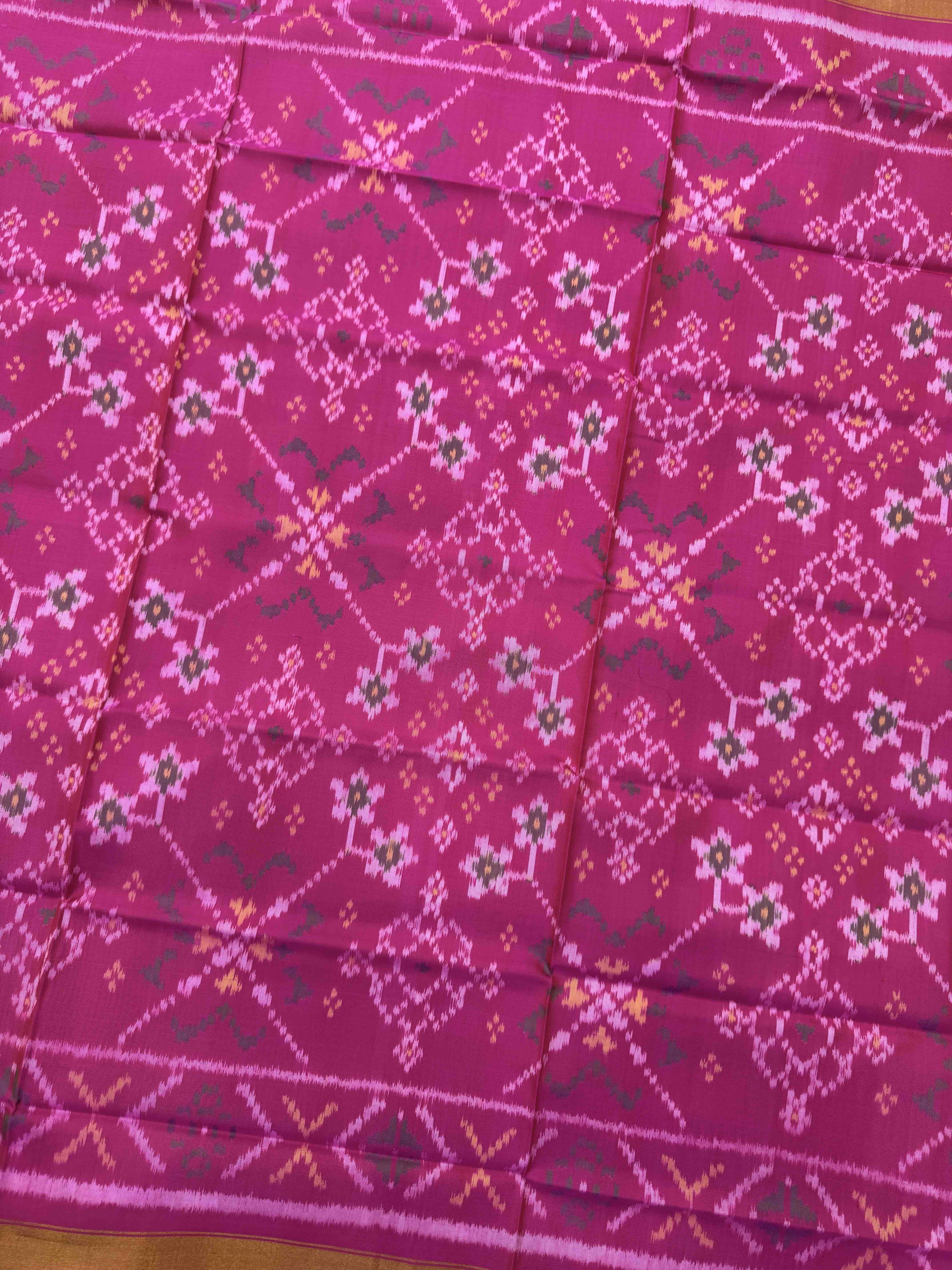 Pink Navratan Single Ikat Patola Dupatta