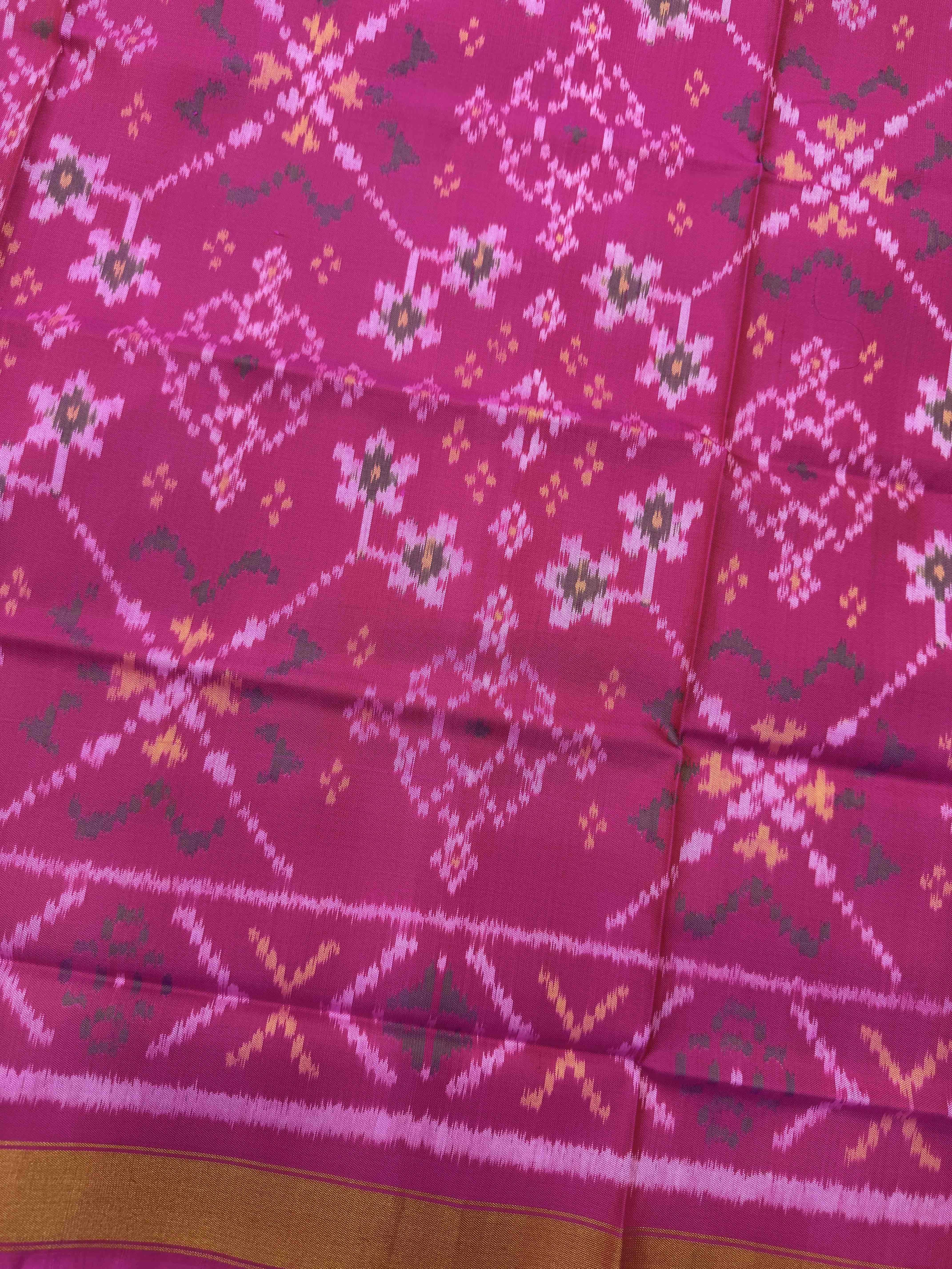 Pink Navratan Single Ikat Patola Dupatta