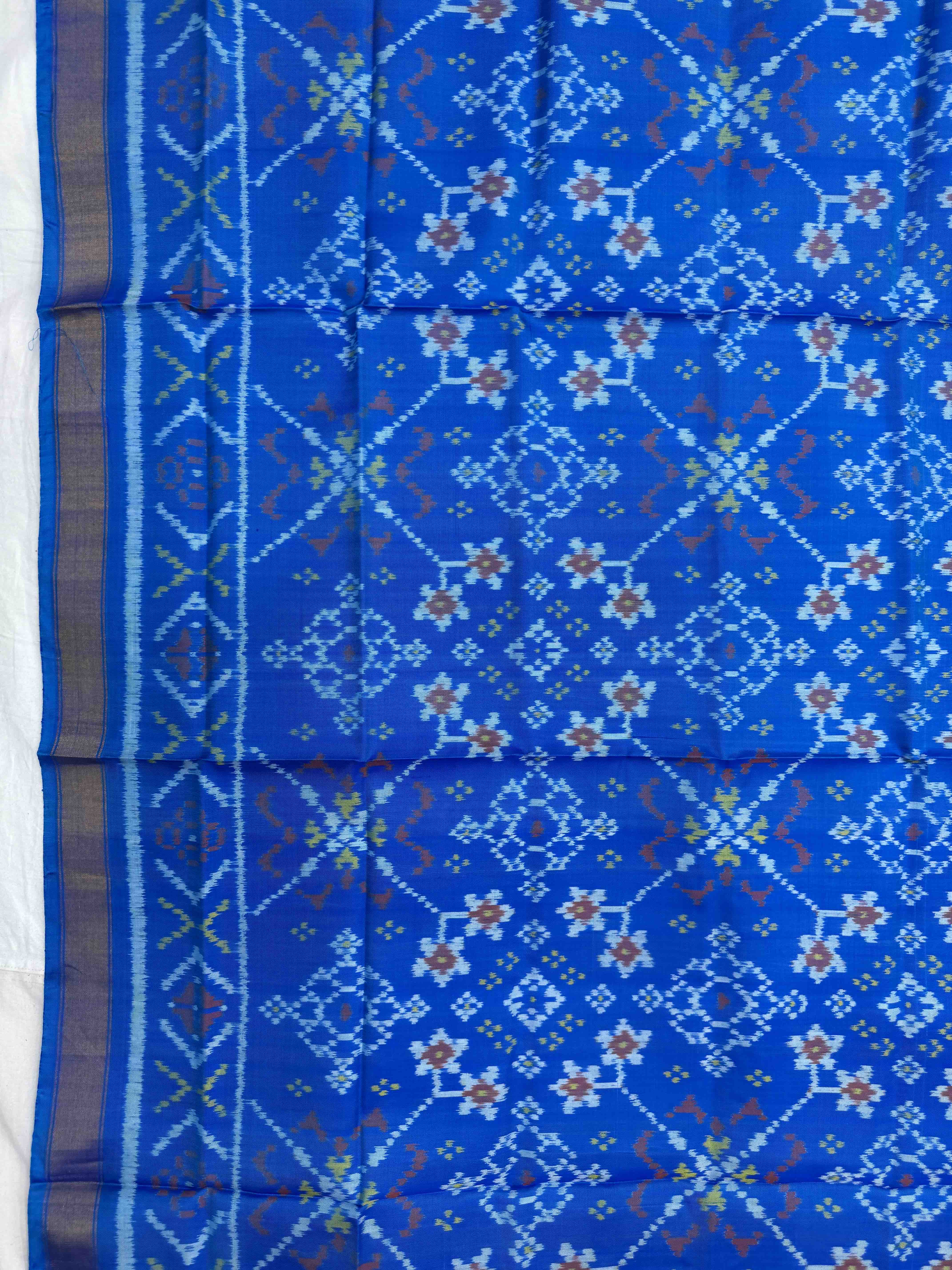 Blue Navratan Single Ikat Patola Dupatta