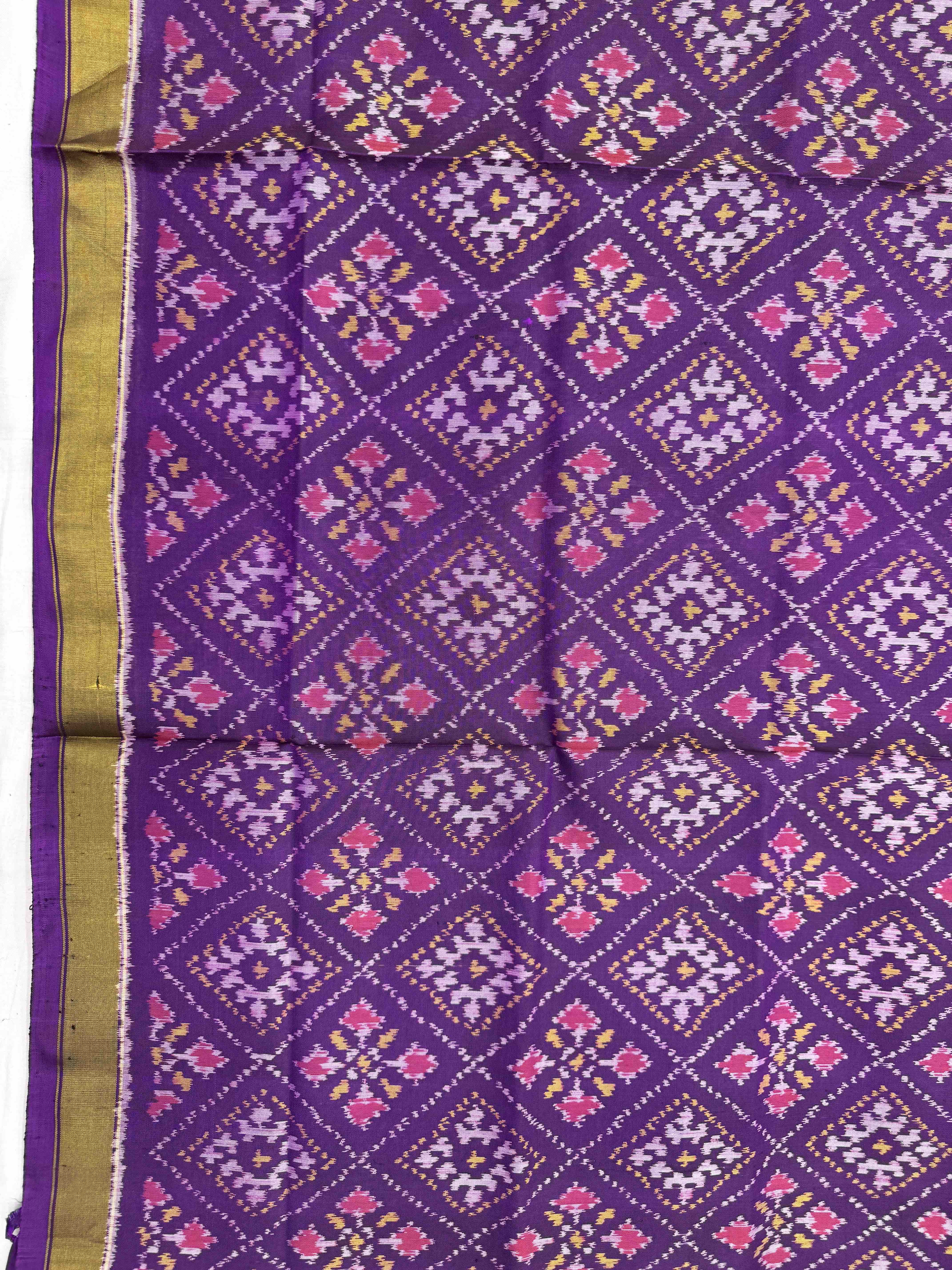 Purple Panchanda Rajkot Patola Saree