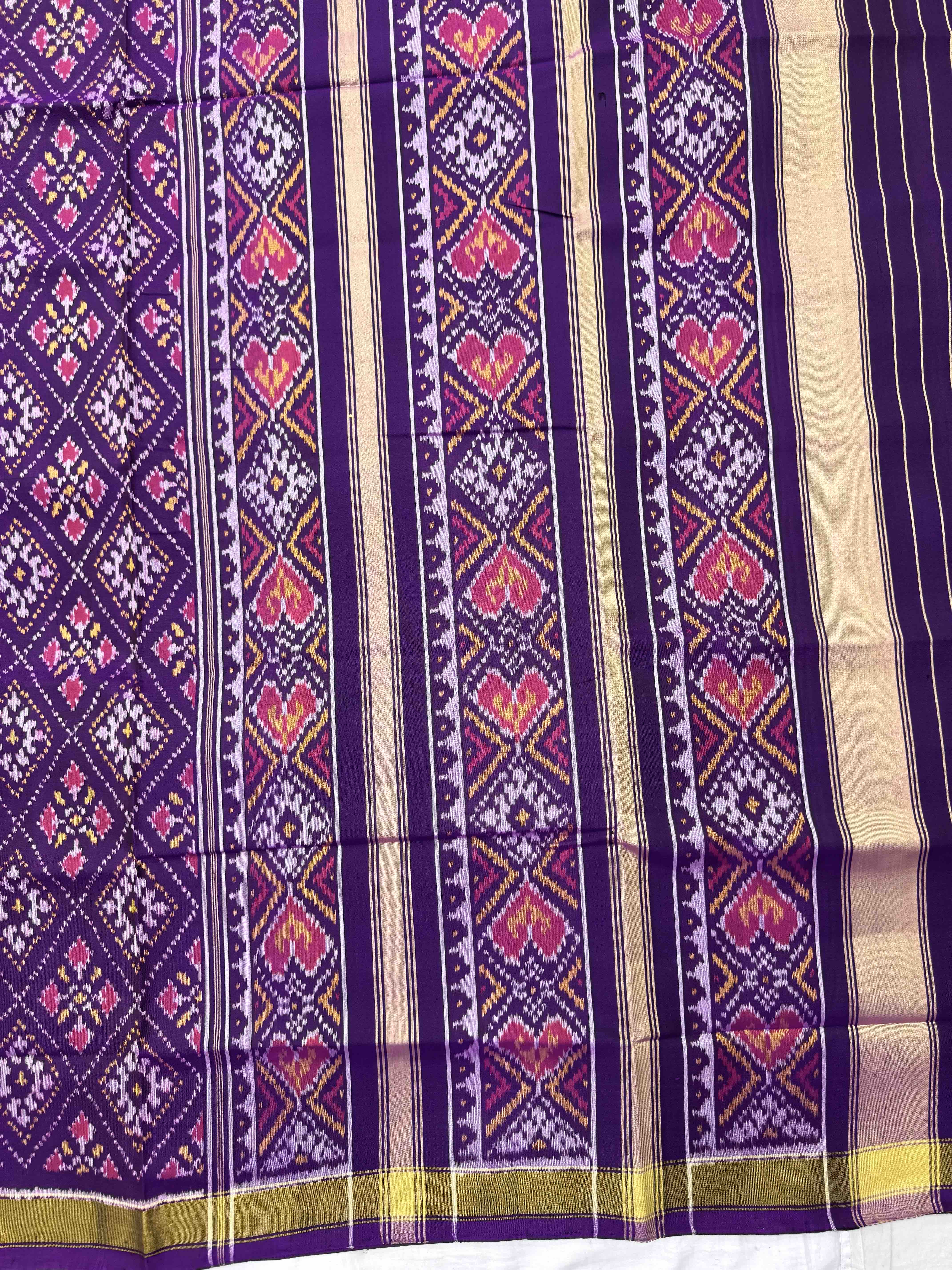 Purple Panchanda Rajkot Patola Saree