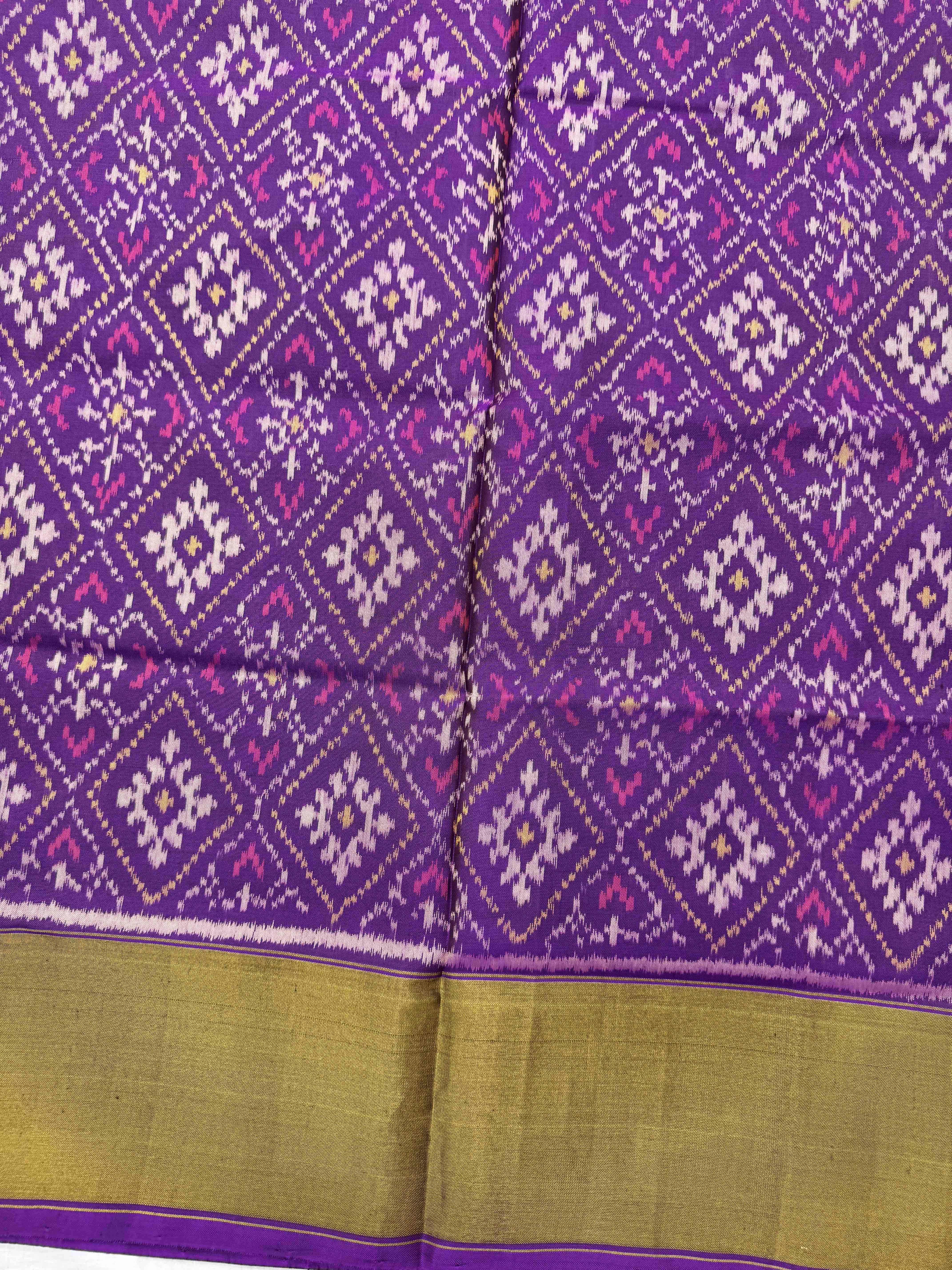 Purple Panchanda Rajkot Patola Saree