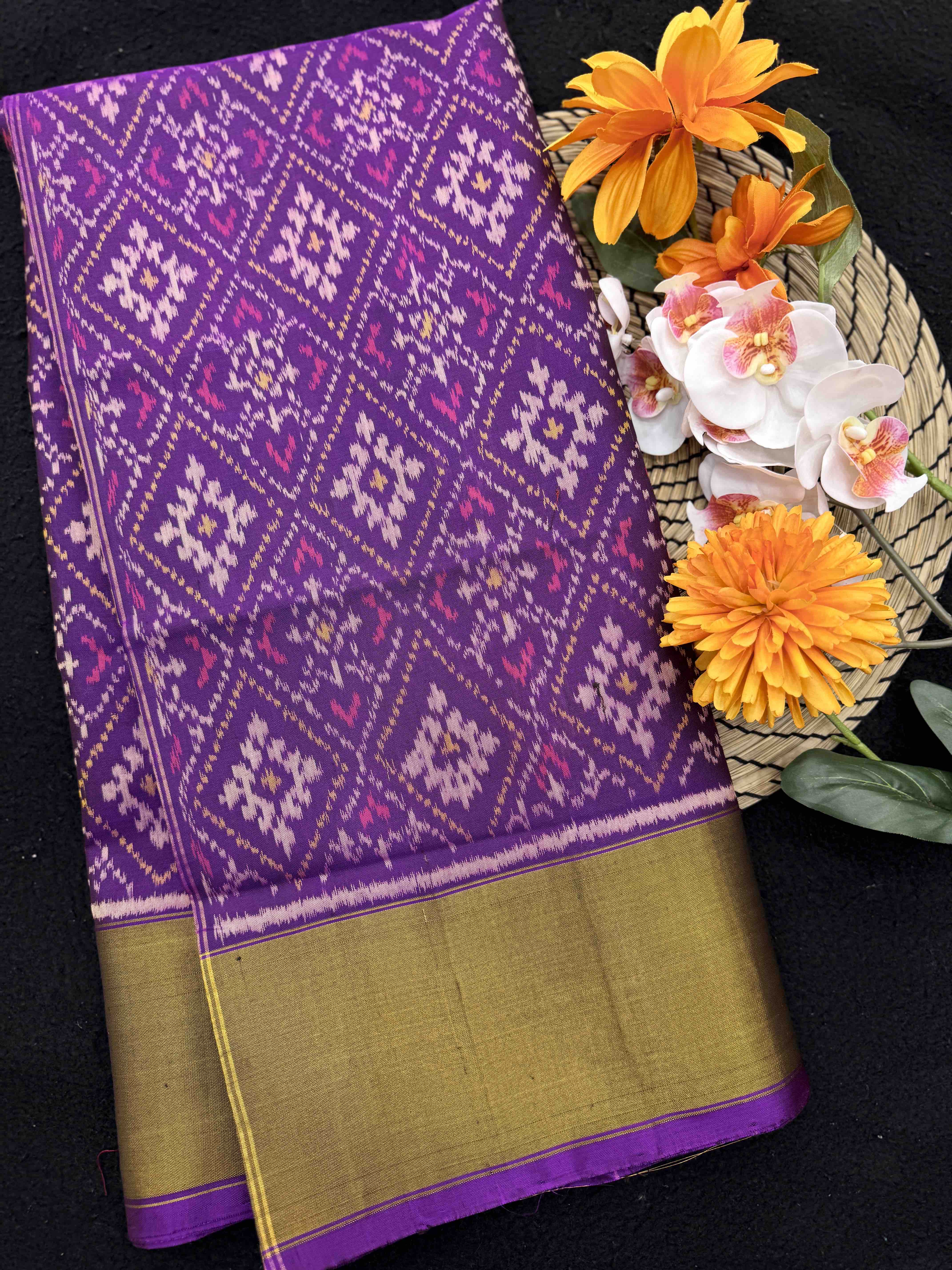 Purple Panchanda Rajkot Patola Saree