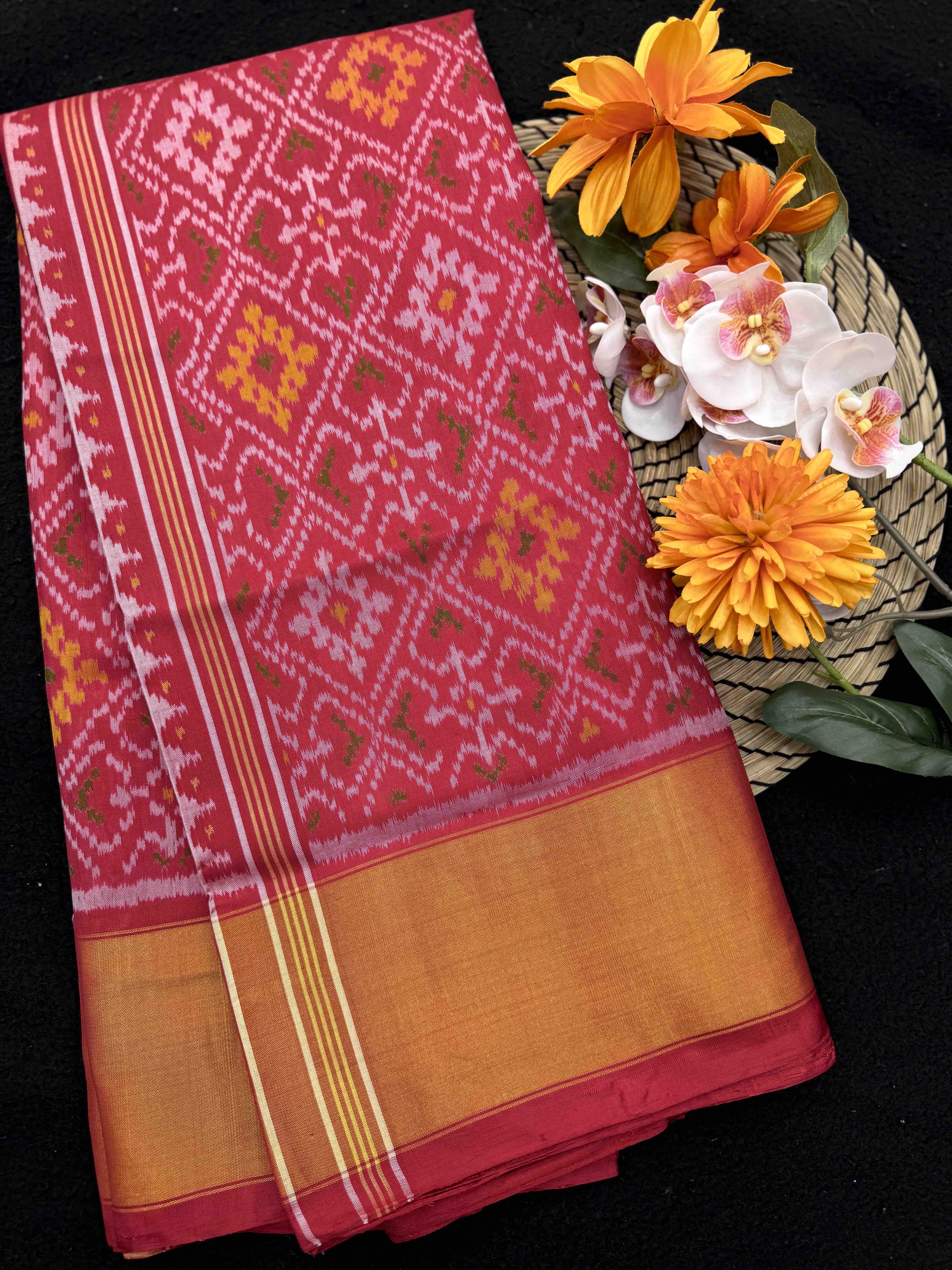 Red Panchanda Rajkot Patola Saree