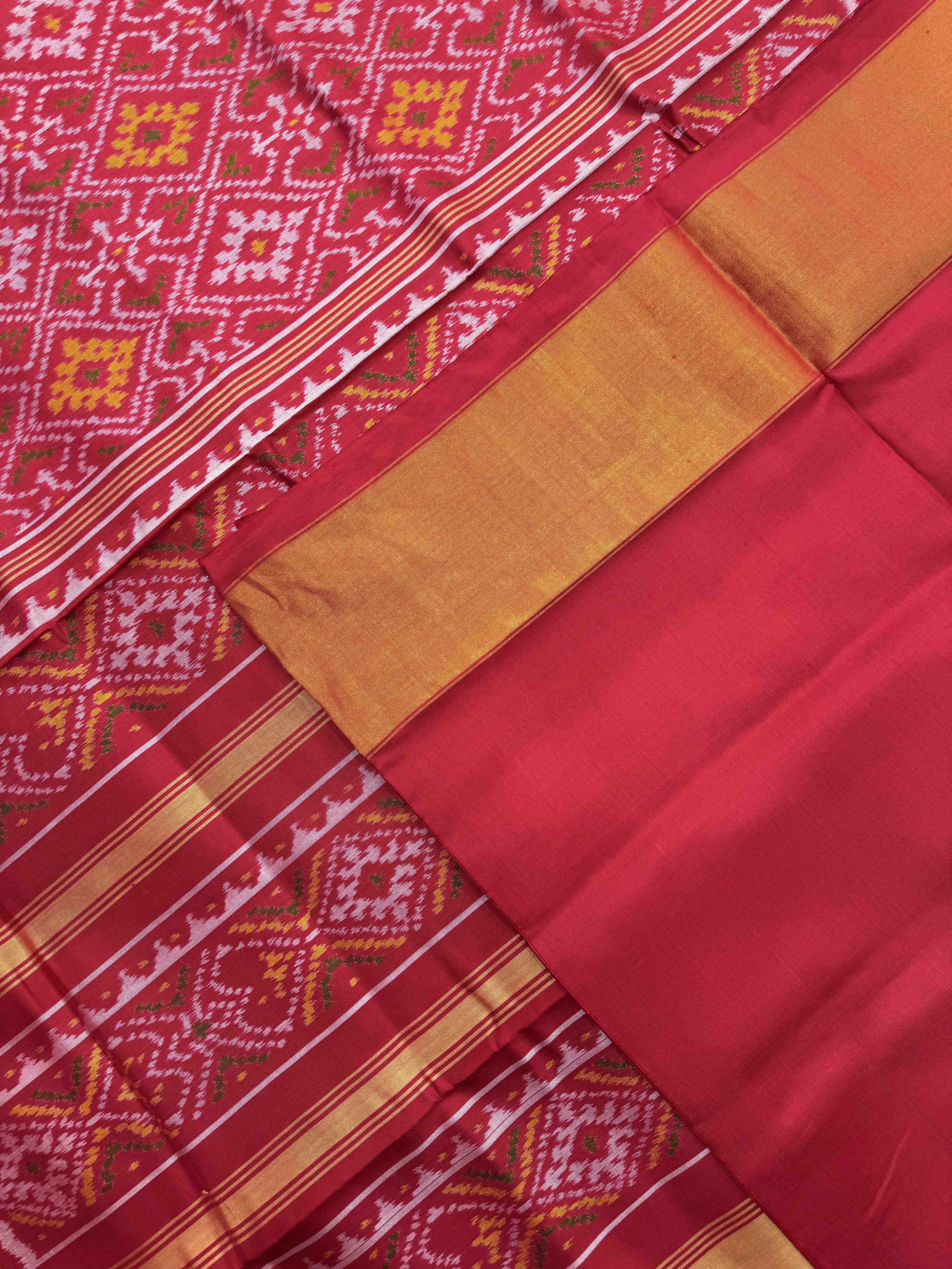 Red Panchanda Rajkot Patola Saree