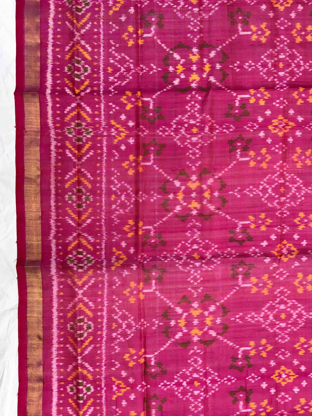 Pink Navratan Single Ikat Patola Dupatta