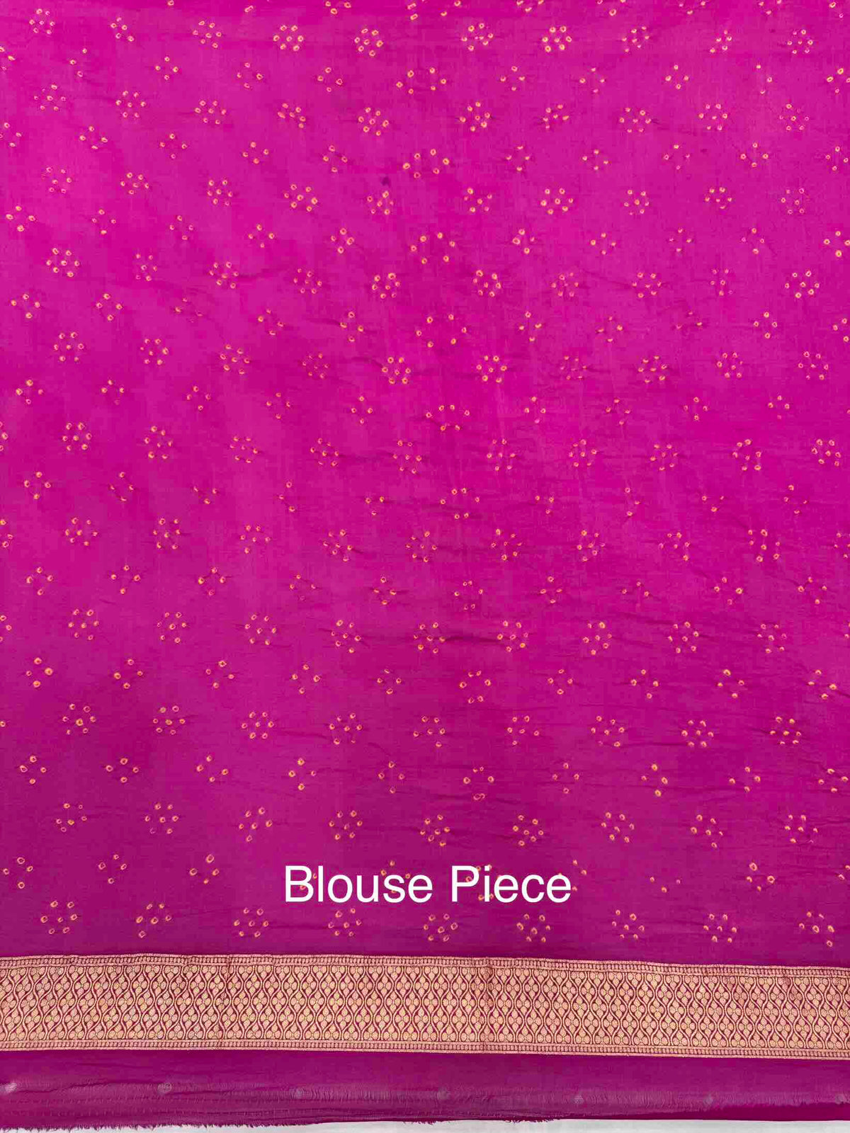 Pink Banarasi Georgette Bandhani Saree
