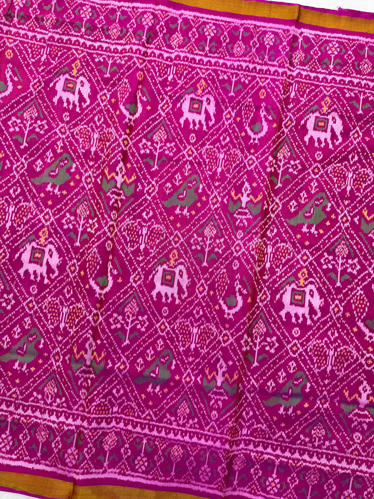 Pink Narikunj Rajkot Patola Saree