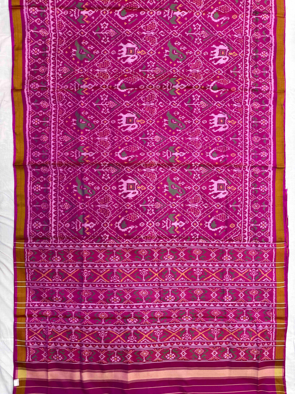 Pink Narikunj Rajkot Patola Saree