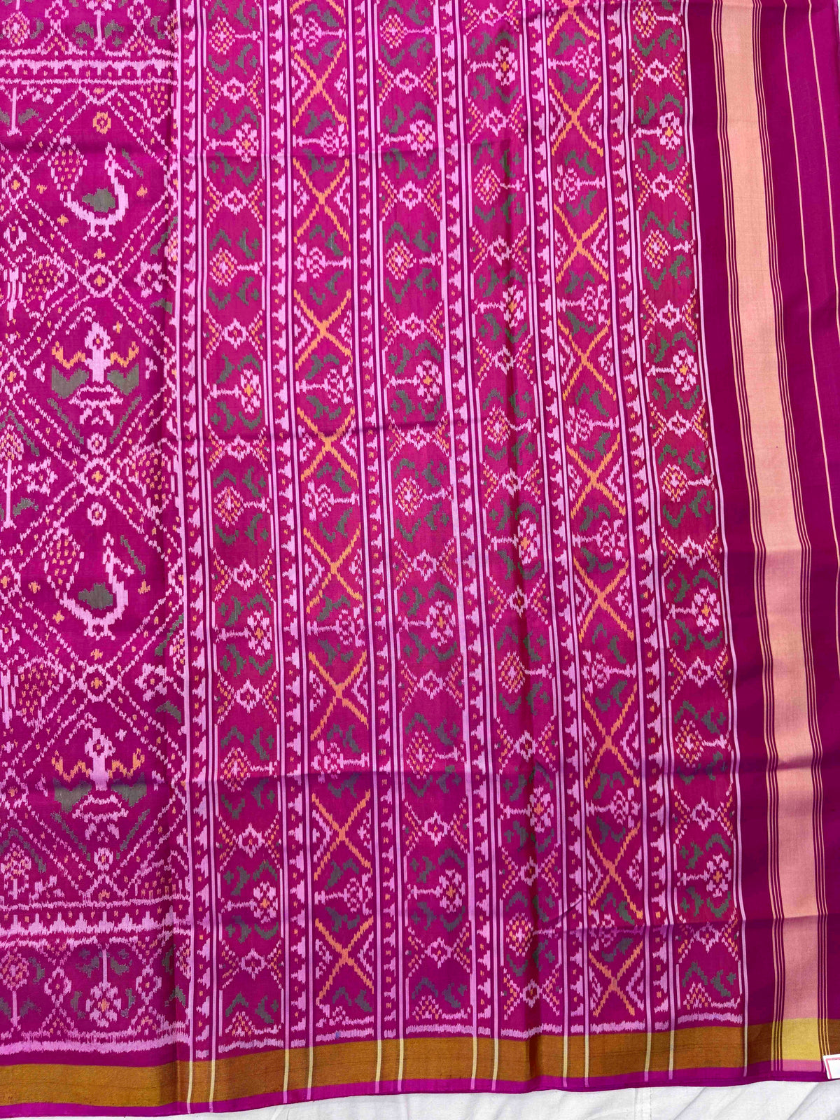 Pink Narikunj Rajkot Patola Saree