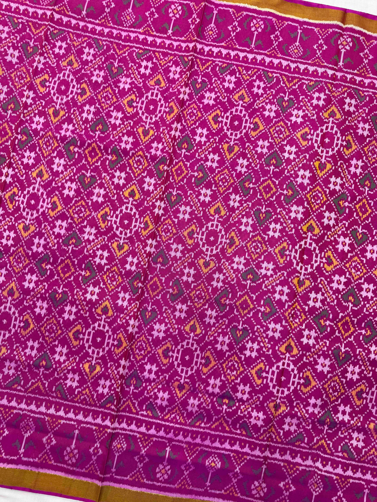 Pink Manekchowk Rajkot Patola Saree