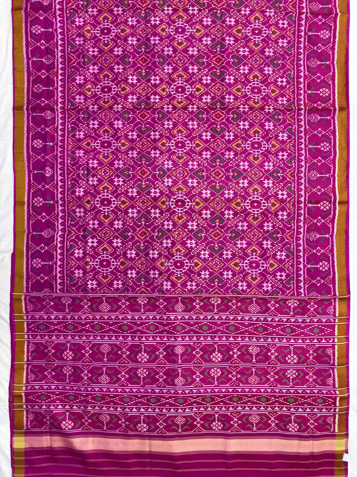 Pink Manekchowk Rajkot Patola Saree