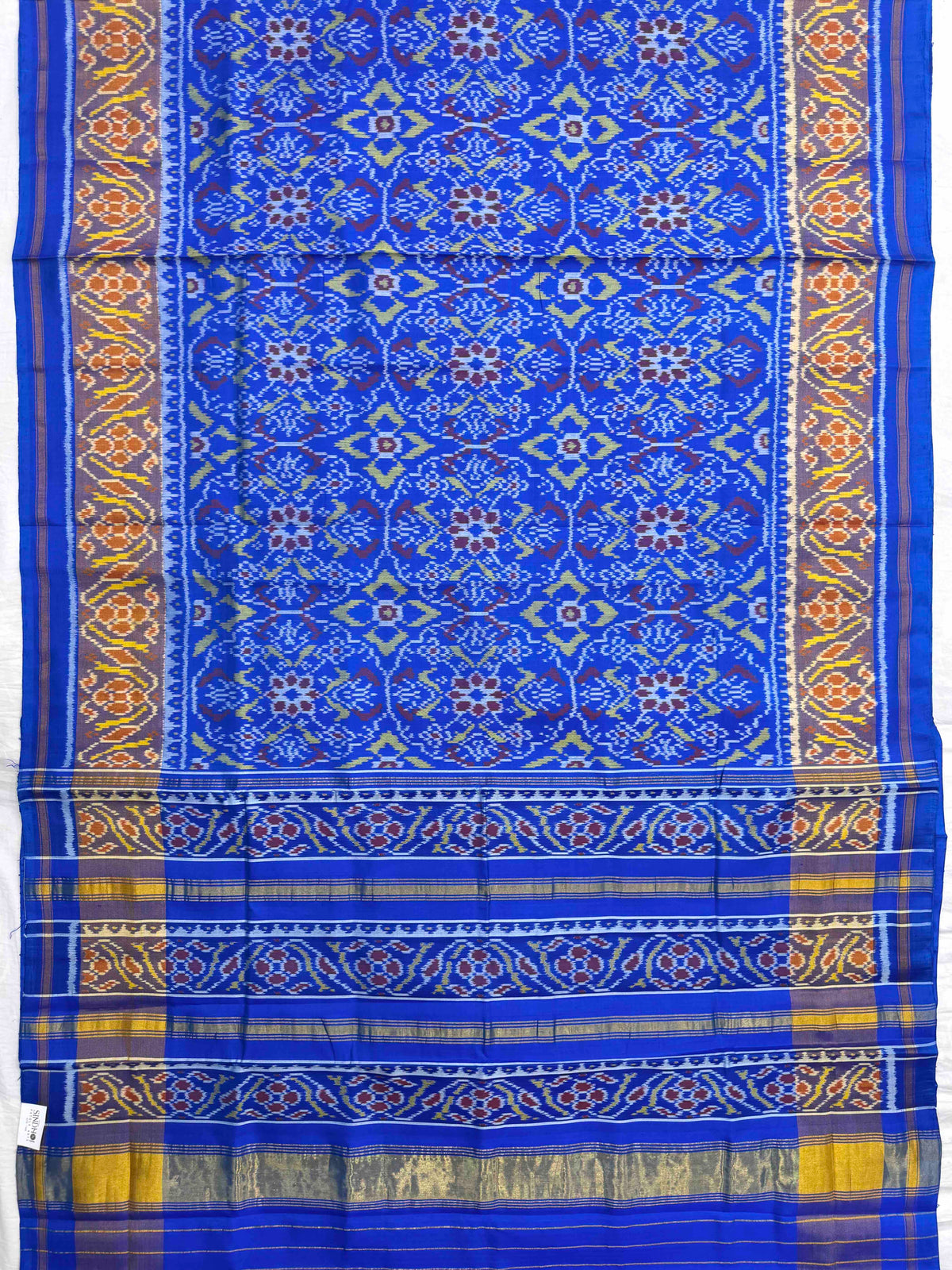 Blue Chhabdi Rajkot Patola Saree