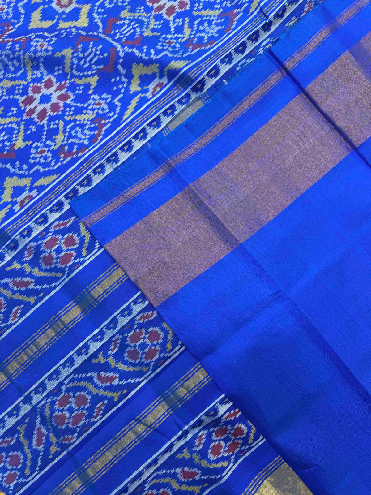 Blue Chhabdi Rajkot Patola Saree