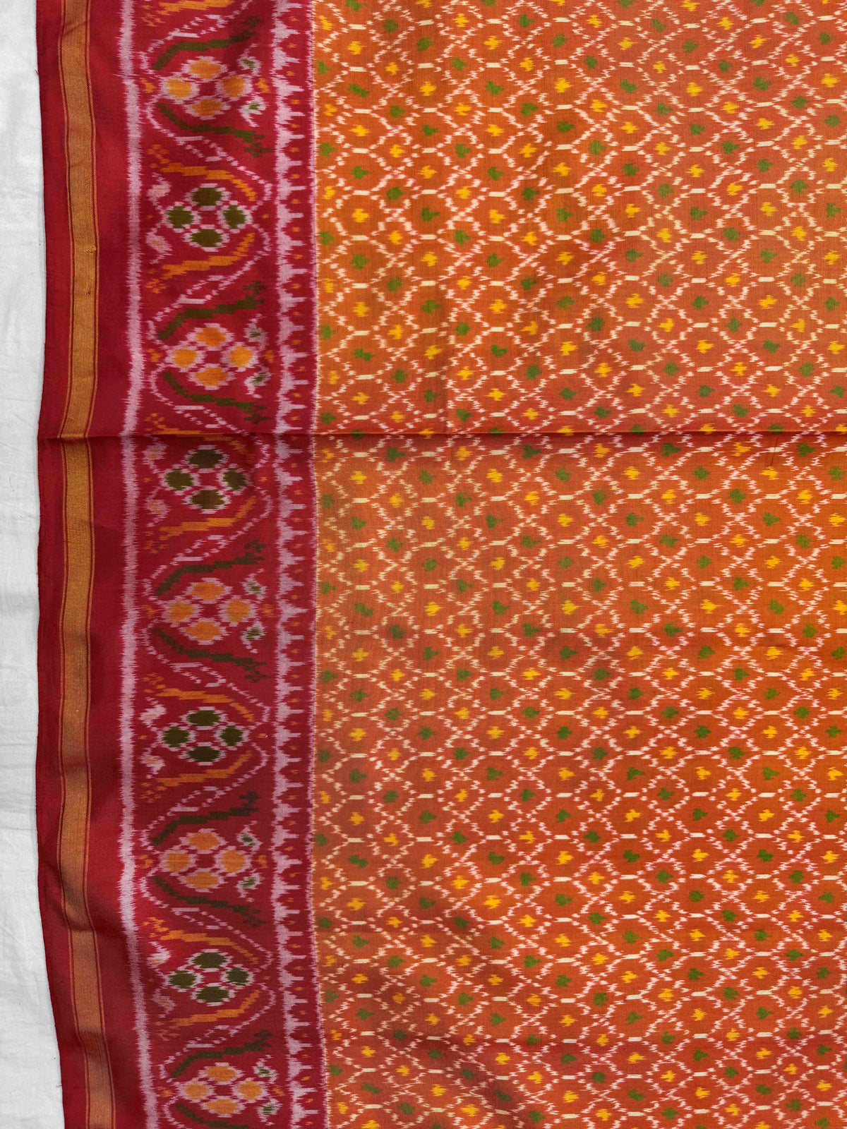 Red & Golden Booty Rajkot Patola Saree