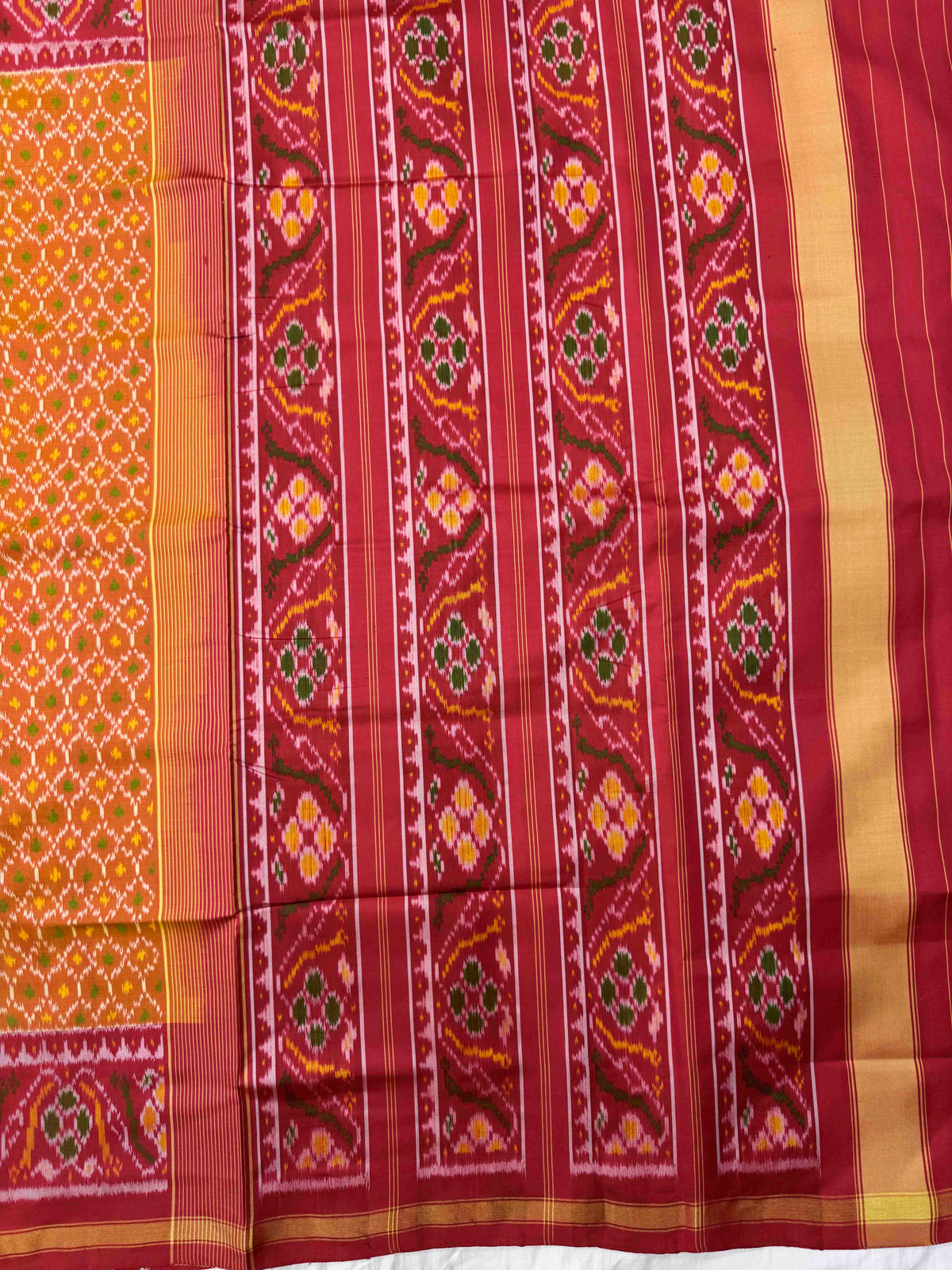 Red & Golden Booty Rajkot Patola Saree