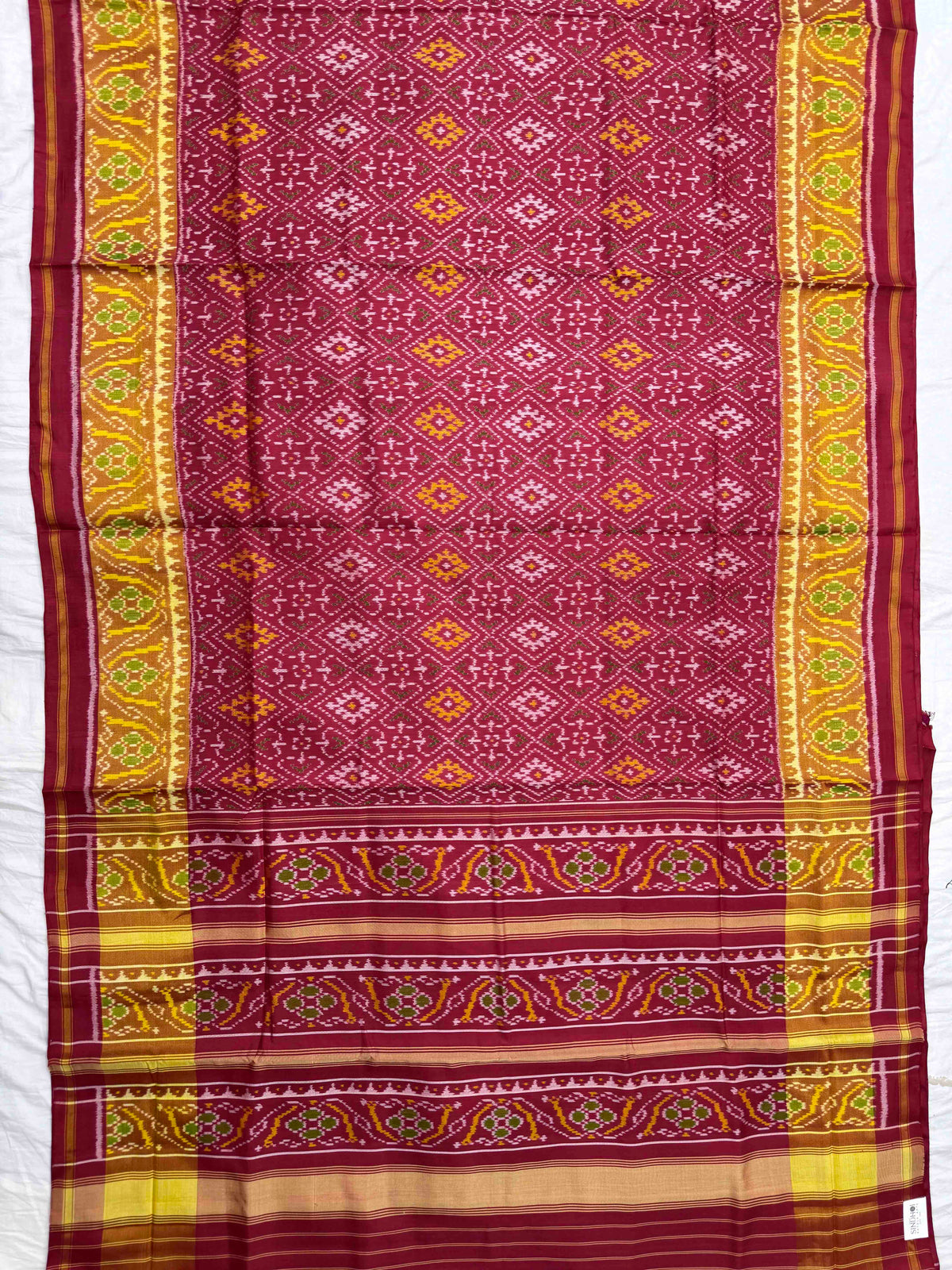 Maroon Panchanda Rajkot Patola Saree
