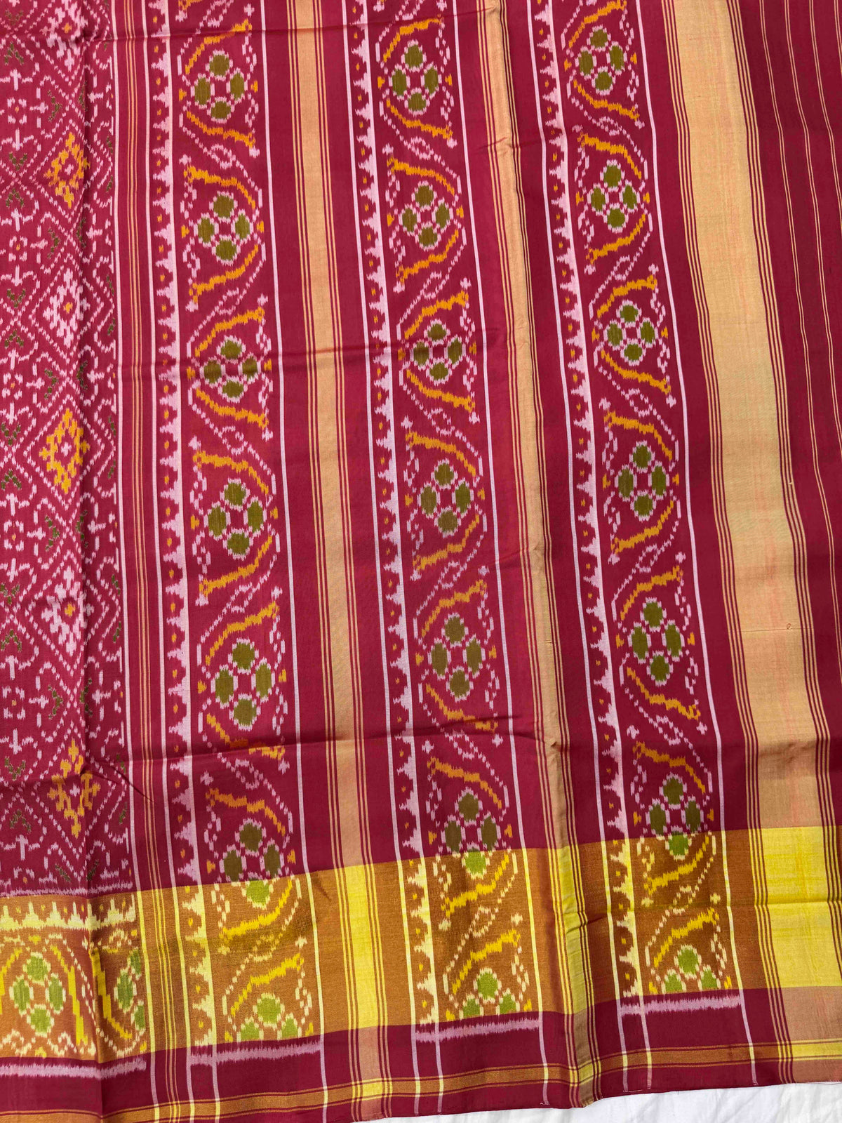 Maroon Panchanda Rajkot Patola Saree