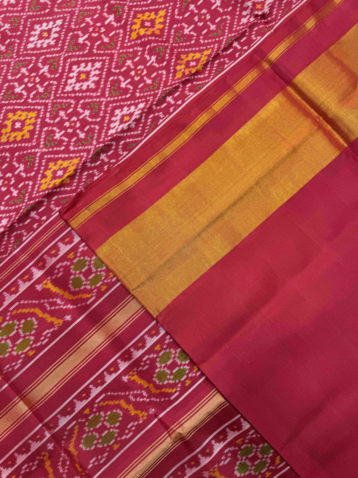 Maroon Panchanda Rajkot Patola Saree