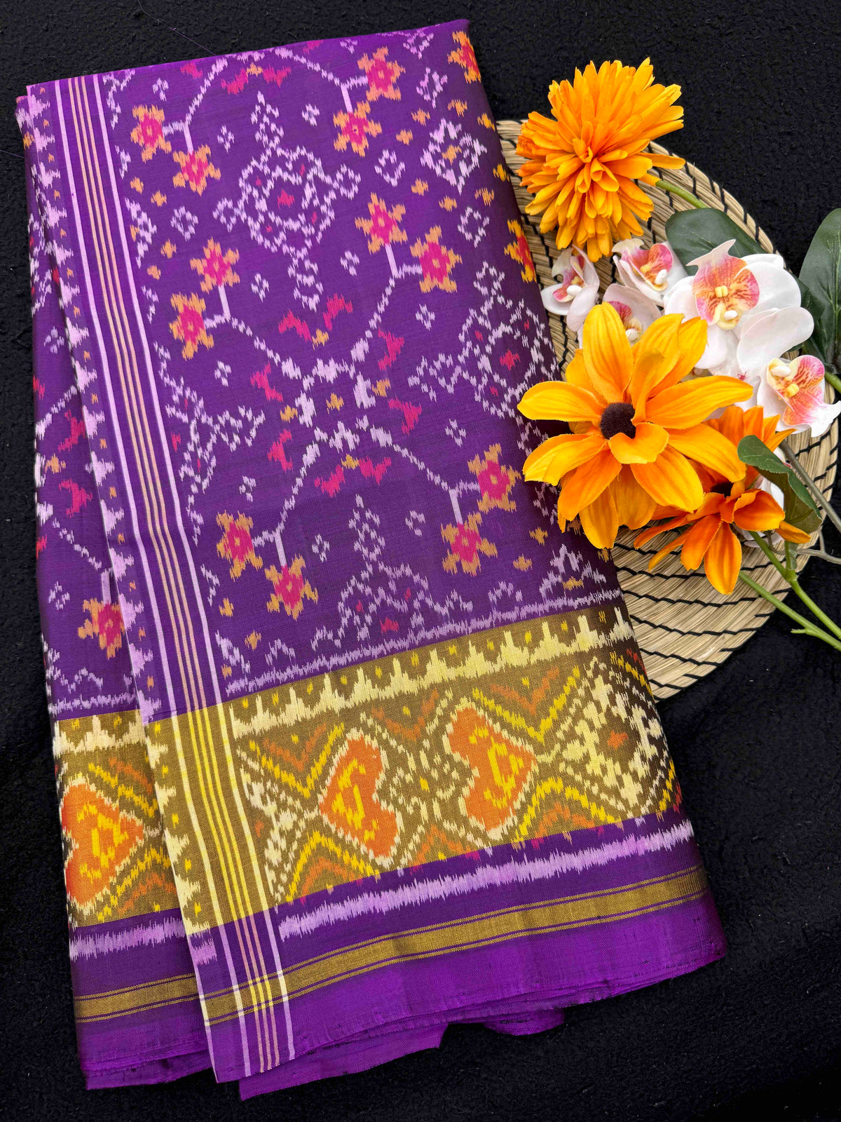 Purple Navratan Rajkot Patola Saree