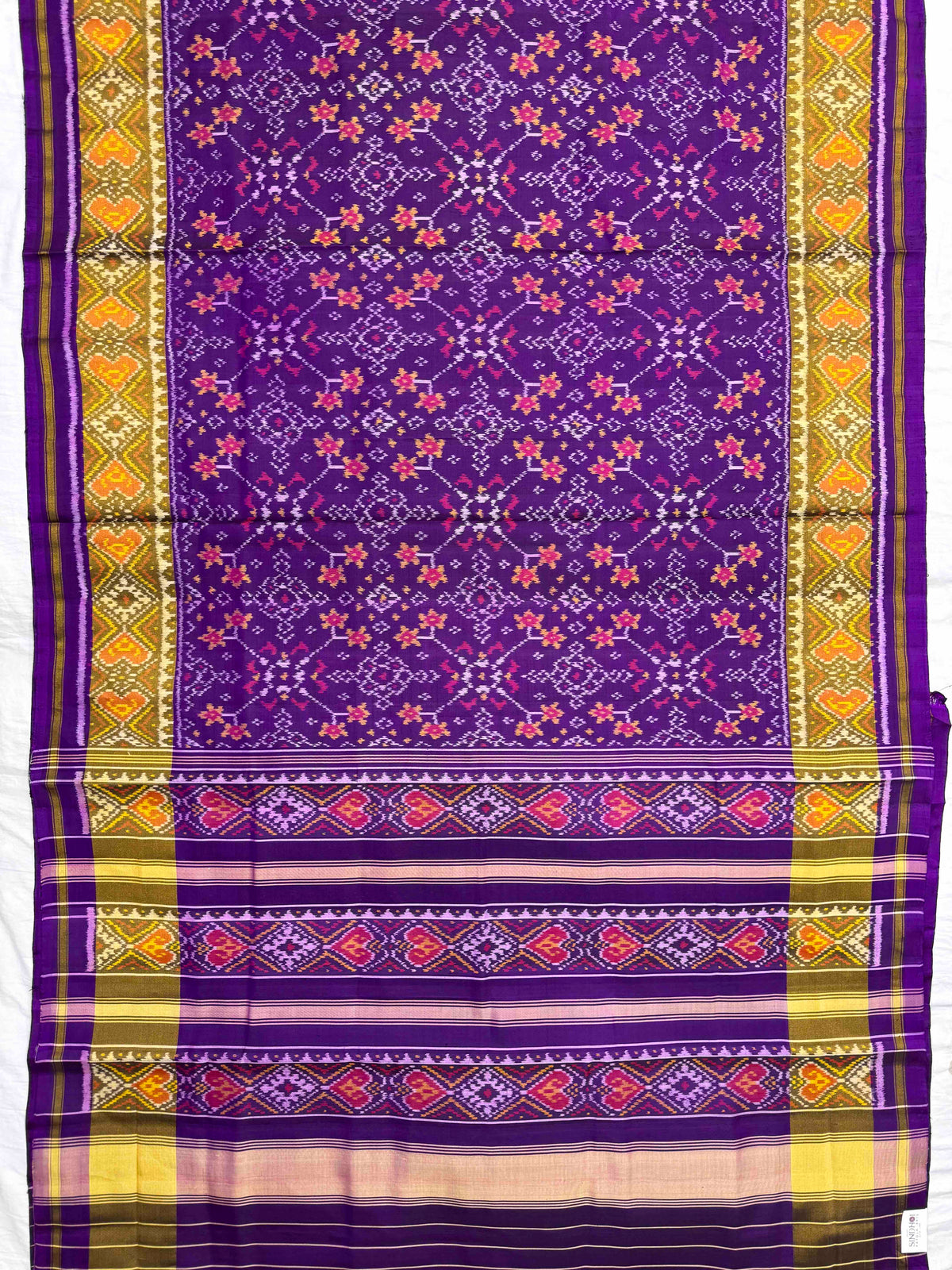 Purple Navratan Rajkot Patola Saree