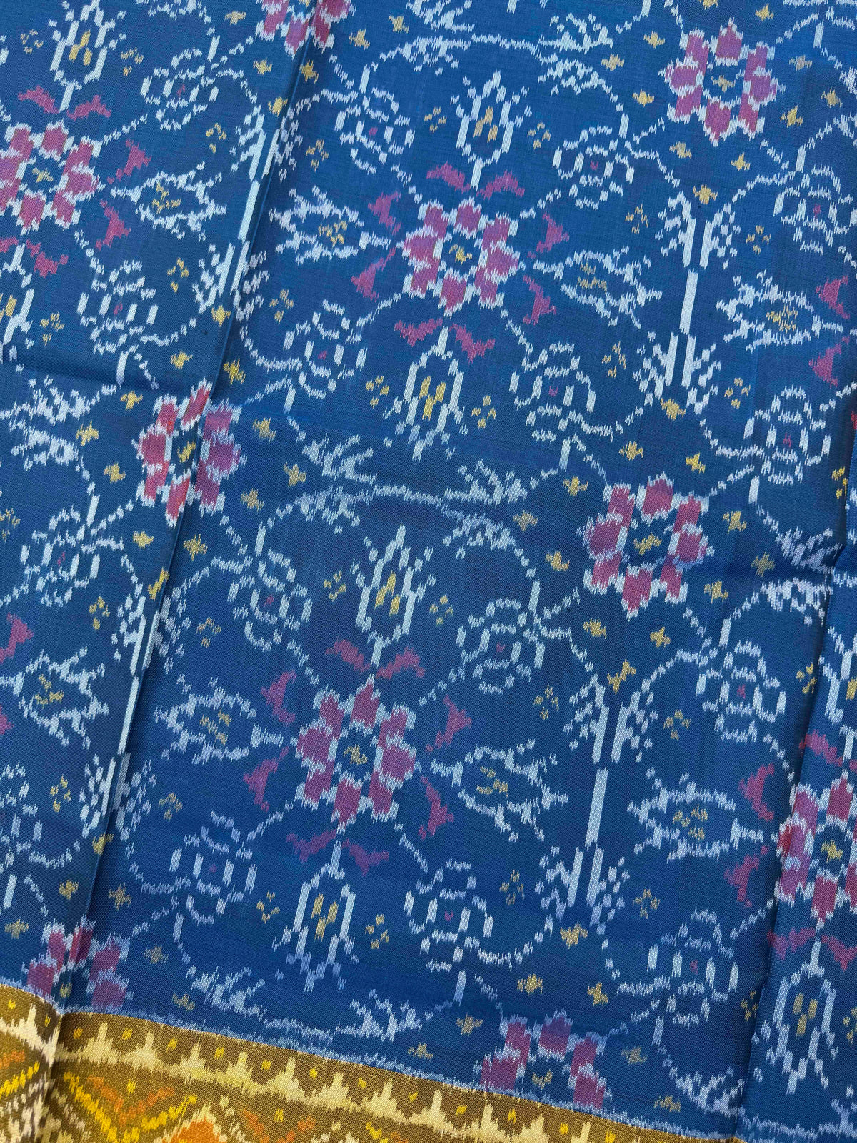 Turquoise Blue Chhabdi Rajkot Patola Saree