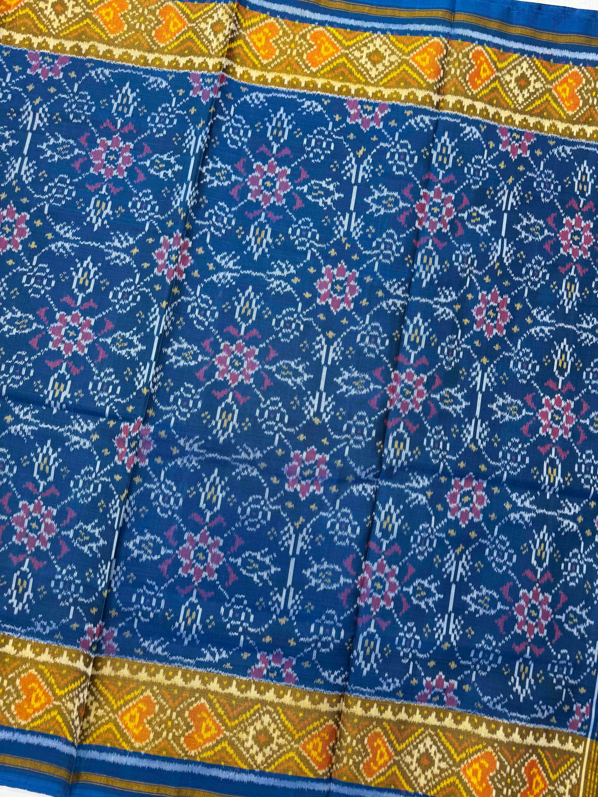 Turquoise Blue Chhabdi Rajkot Patola Saree