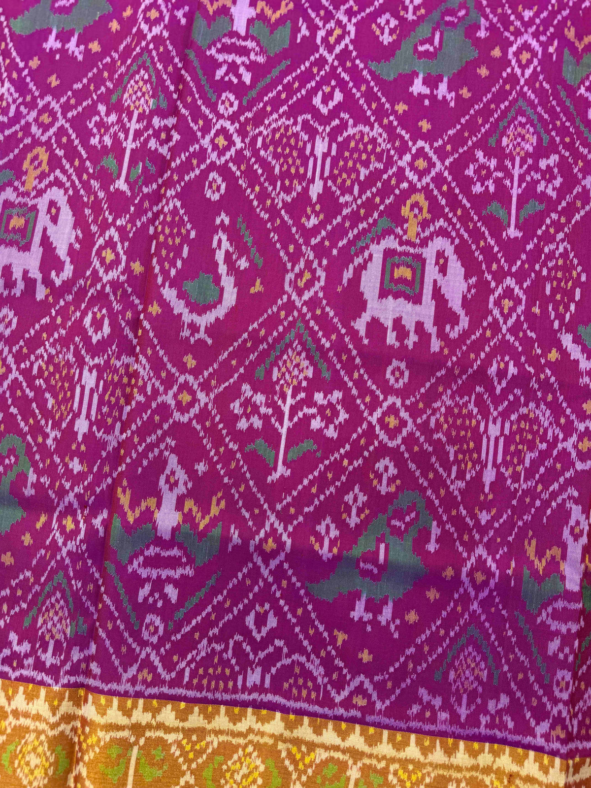 Magenta Pink Narikunj Rajkot Patola Saree