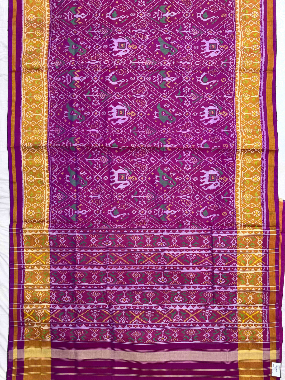 Magenta Pink Narikunj Rajkot Patola Saree